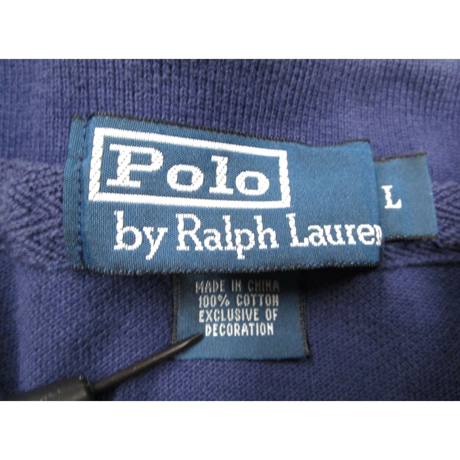 Polo Ralph Lauren VINTAGE Polo Ralph Lauren Polo Shirt Mens Large Blue Crown Crest Double Sided Size US L / EU 52-54 / 3 - 2 Thumbnail