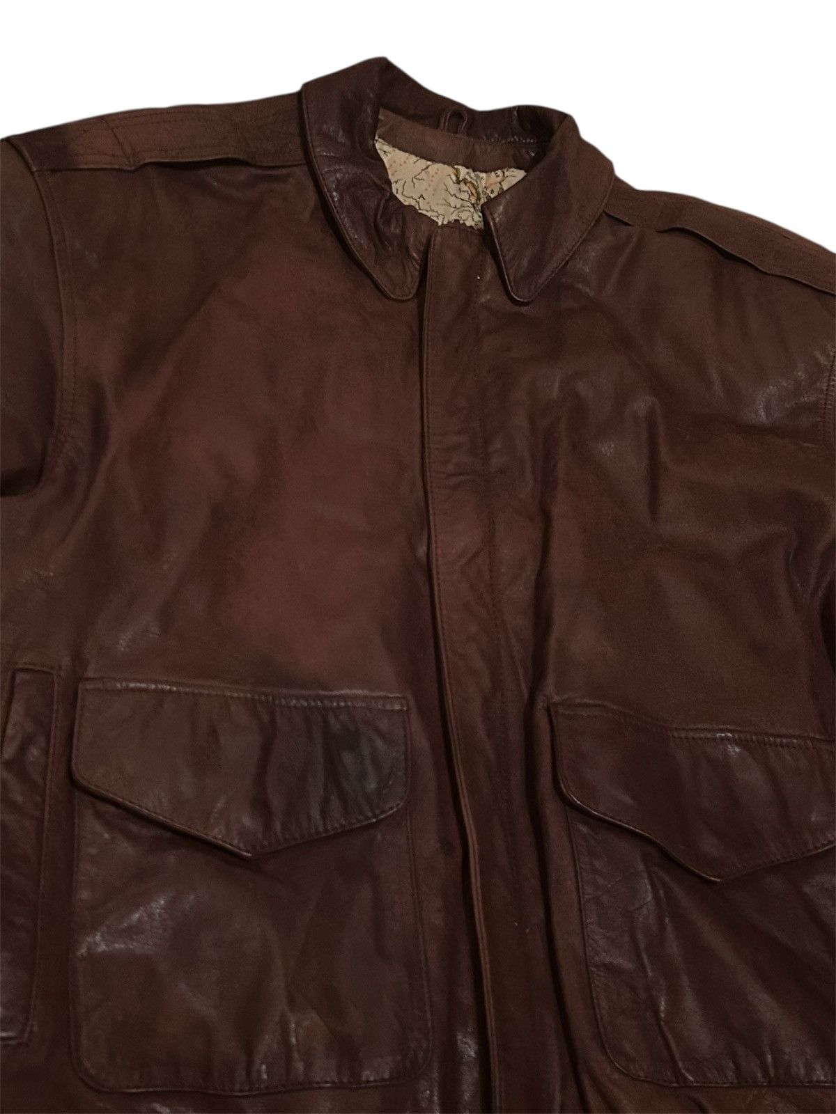 Pelle Pelle Pelle Pelle Brown Leather Bomber Jacket Vintage Distressed M Size US M / EU 48-50 / 2 - 4 Thumbnail