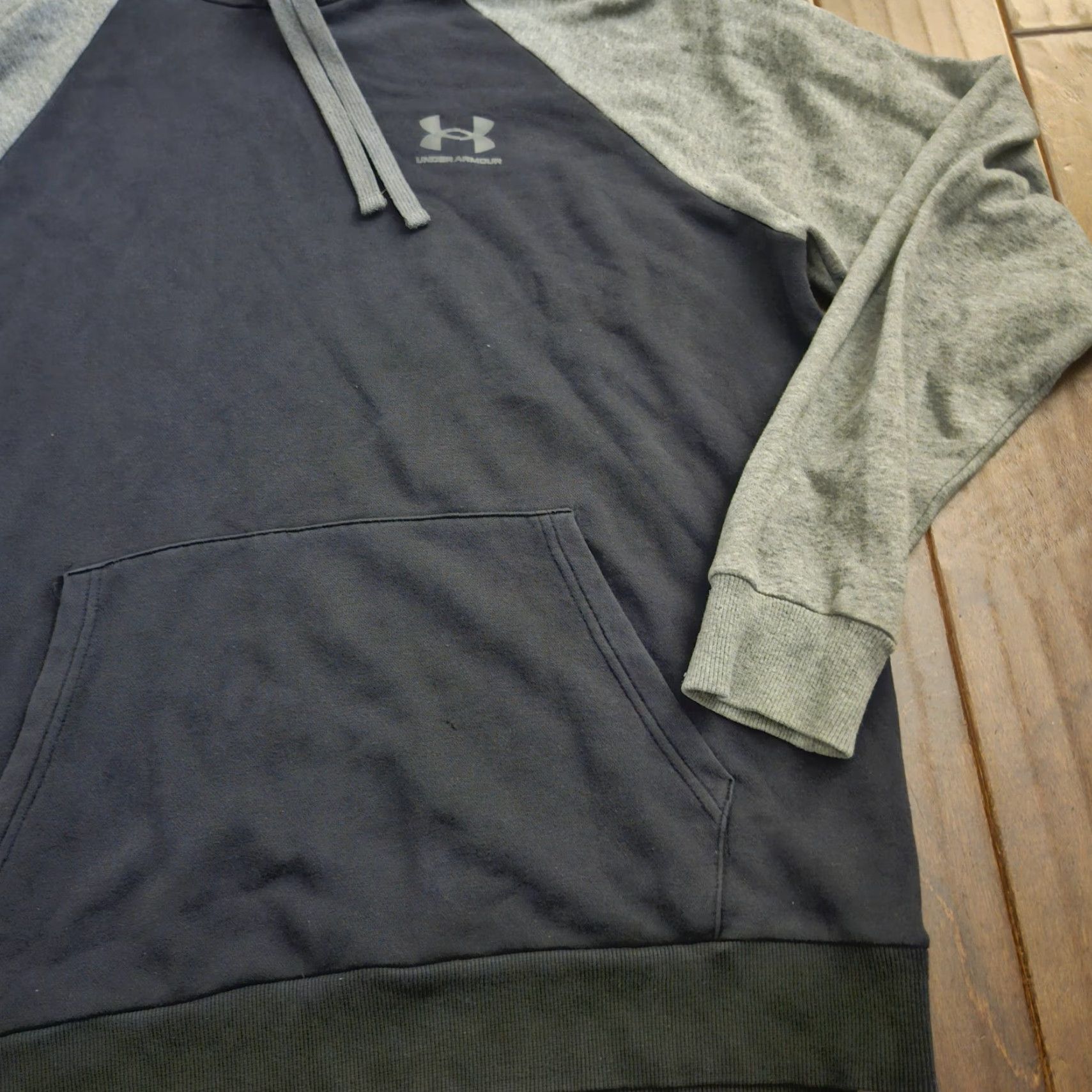 Under Armour VINTAGE: No Under Armour Hoodie Mens L Gray Blue Pullover Loose Fit Athletic Shirt? Size US L / EU 52-54 / 3 - 5 Thumbnail