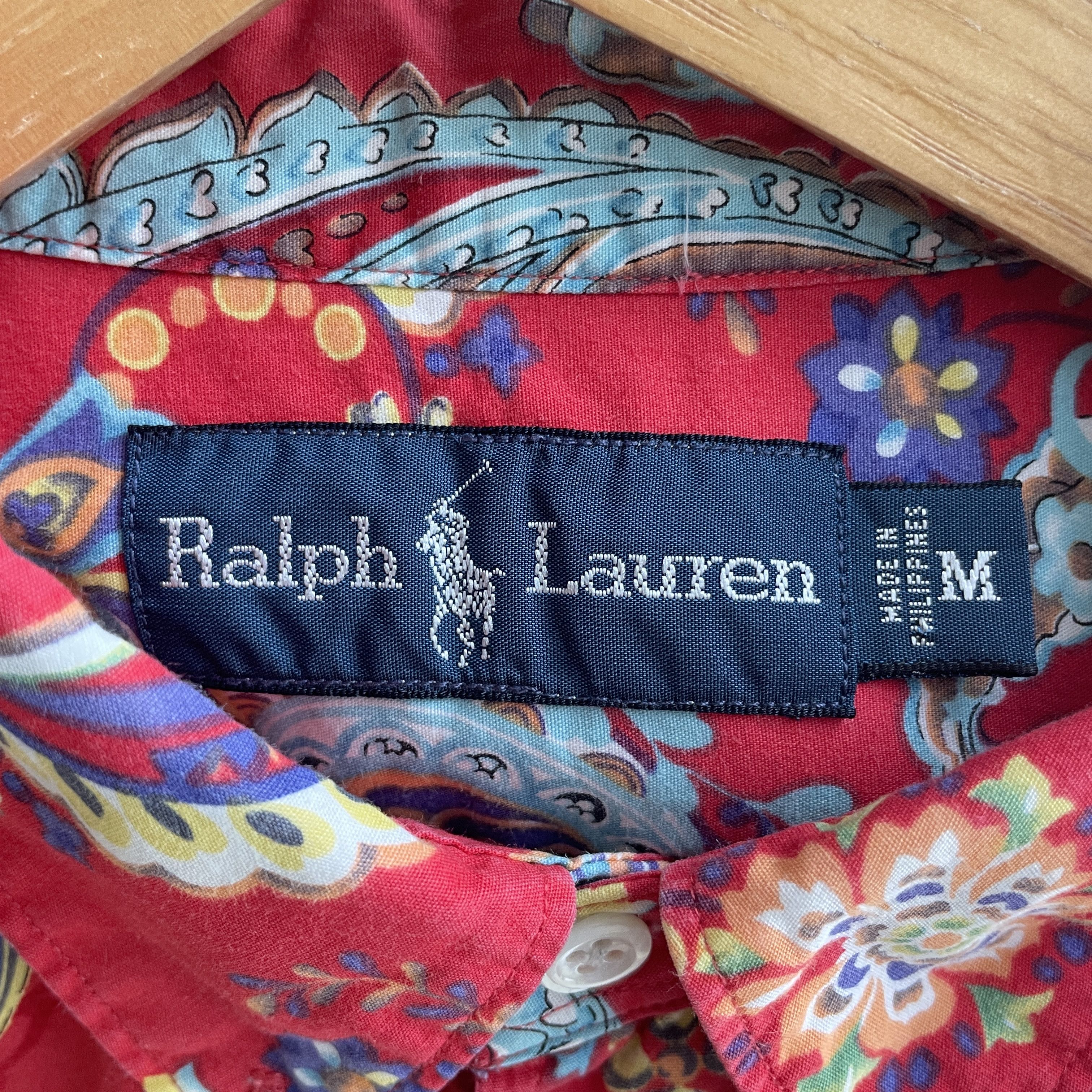 Polo Ralph Lauren Polo Ralph Lauren Vintage Paisley Print Short Sleeve Shirt Size US M / EU 48-50 / 2 - 6 Thumbnail