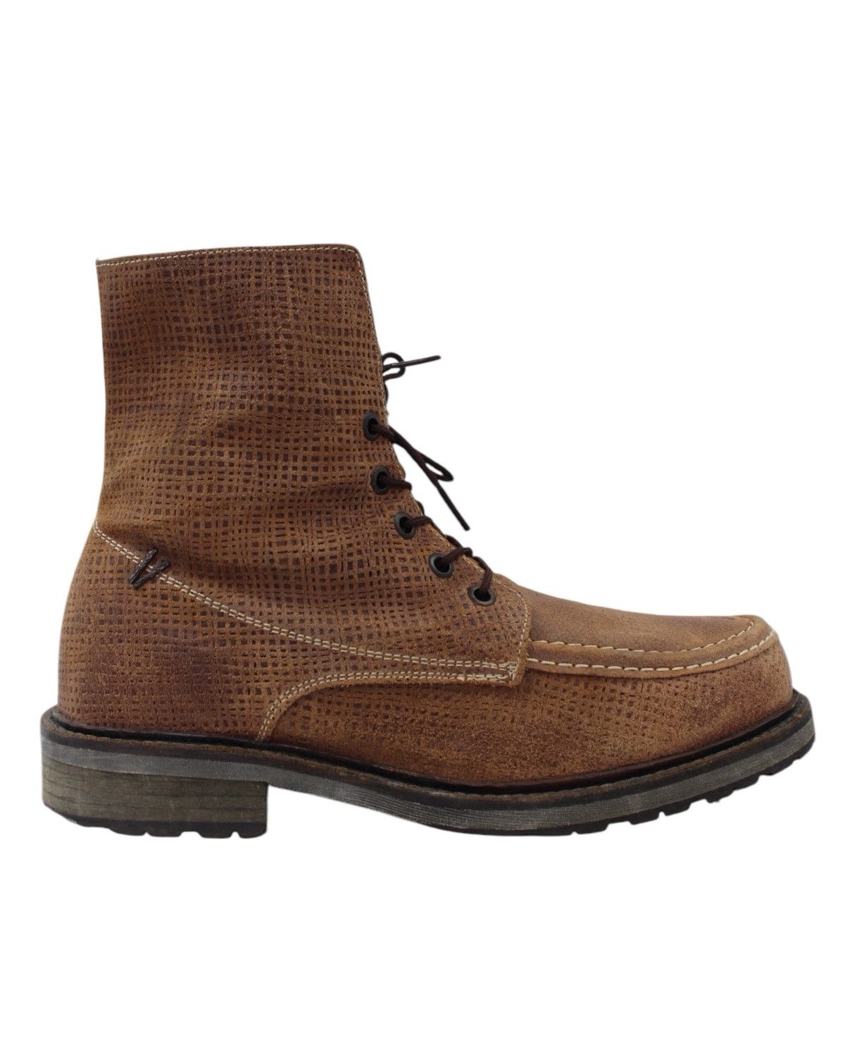 Leather × Vintage 2000S BUFFOLO SUEDE WORK BOOTS Size US 7.5 / EU 40-41 - 2 Thumbnail