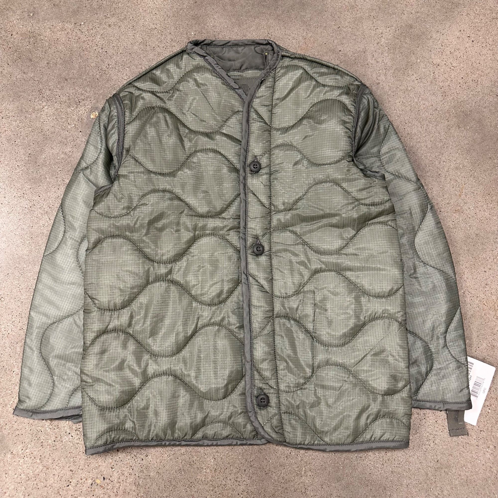 Vintage Vintage New Oldstock Military Liner Quilted Jacket Size US XS / EU 42 / 0 - 1 Thumbnail