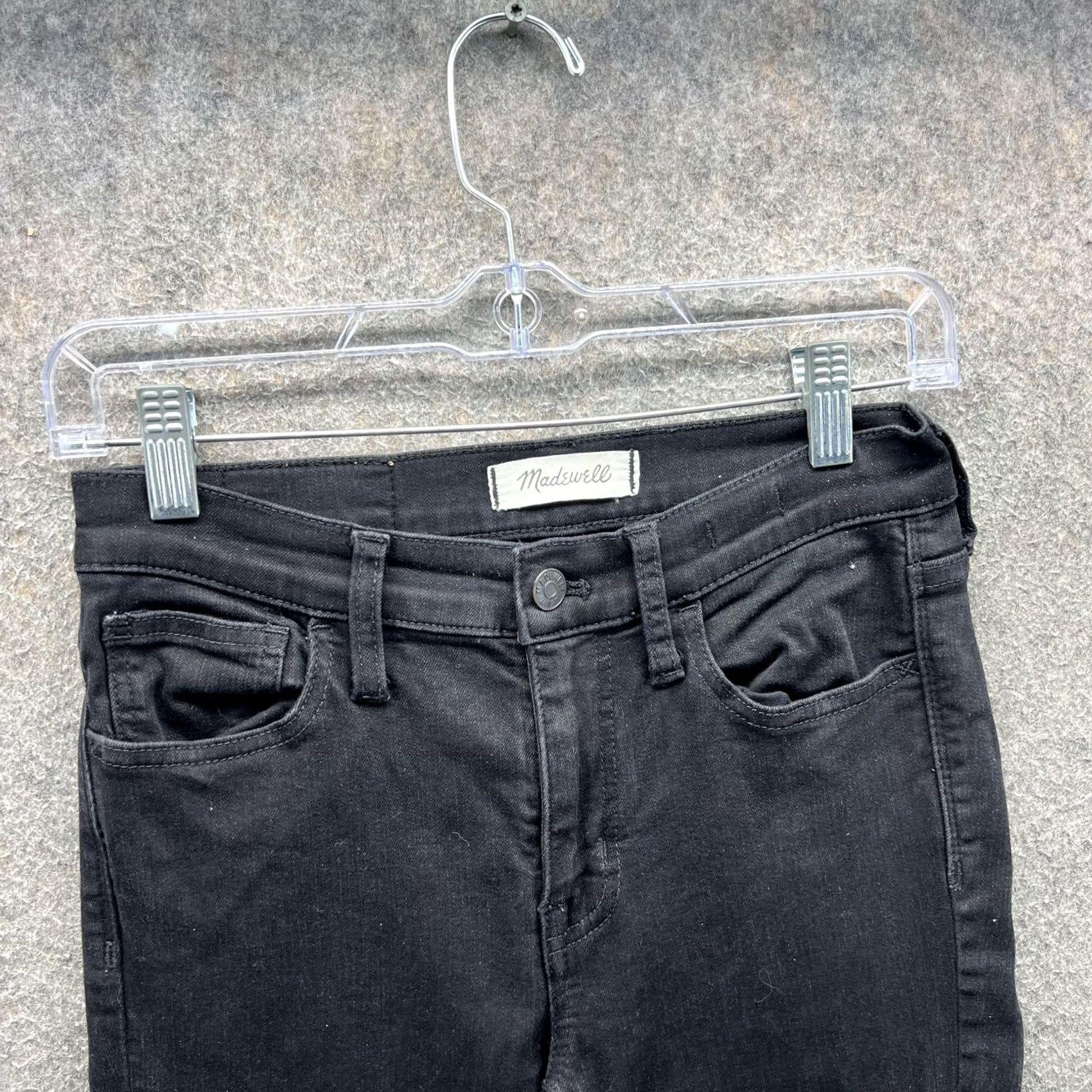 Madewell Madewell Jeans Womens 25 Black Roadtripper Skinny High Rise Stretch Denim Size 42" / US 20 - 5 Thumbnail