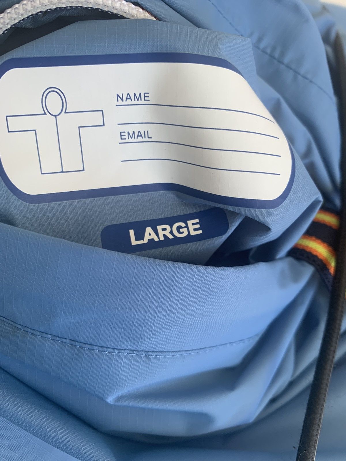 K-Way K-Way Le Vrai Claude Jacket Packable Men's Blue LG New Size US L / EU 52-54 / 3 - 7 Thumbnail