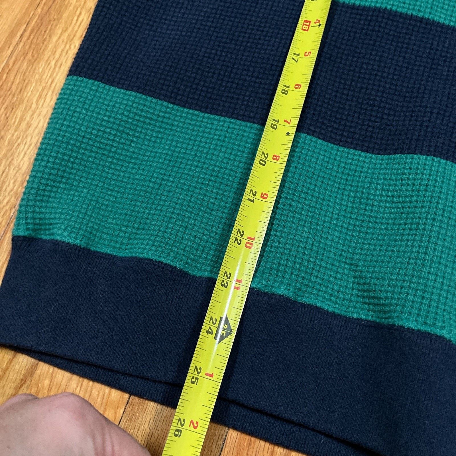 Beams Plus Beams Plus Japan Waffle Knit Hoodie Striped Color Block Size US M / EU 48-50 / 2 - 5 Thumbnail