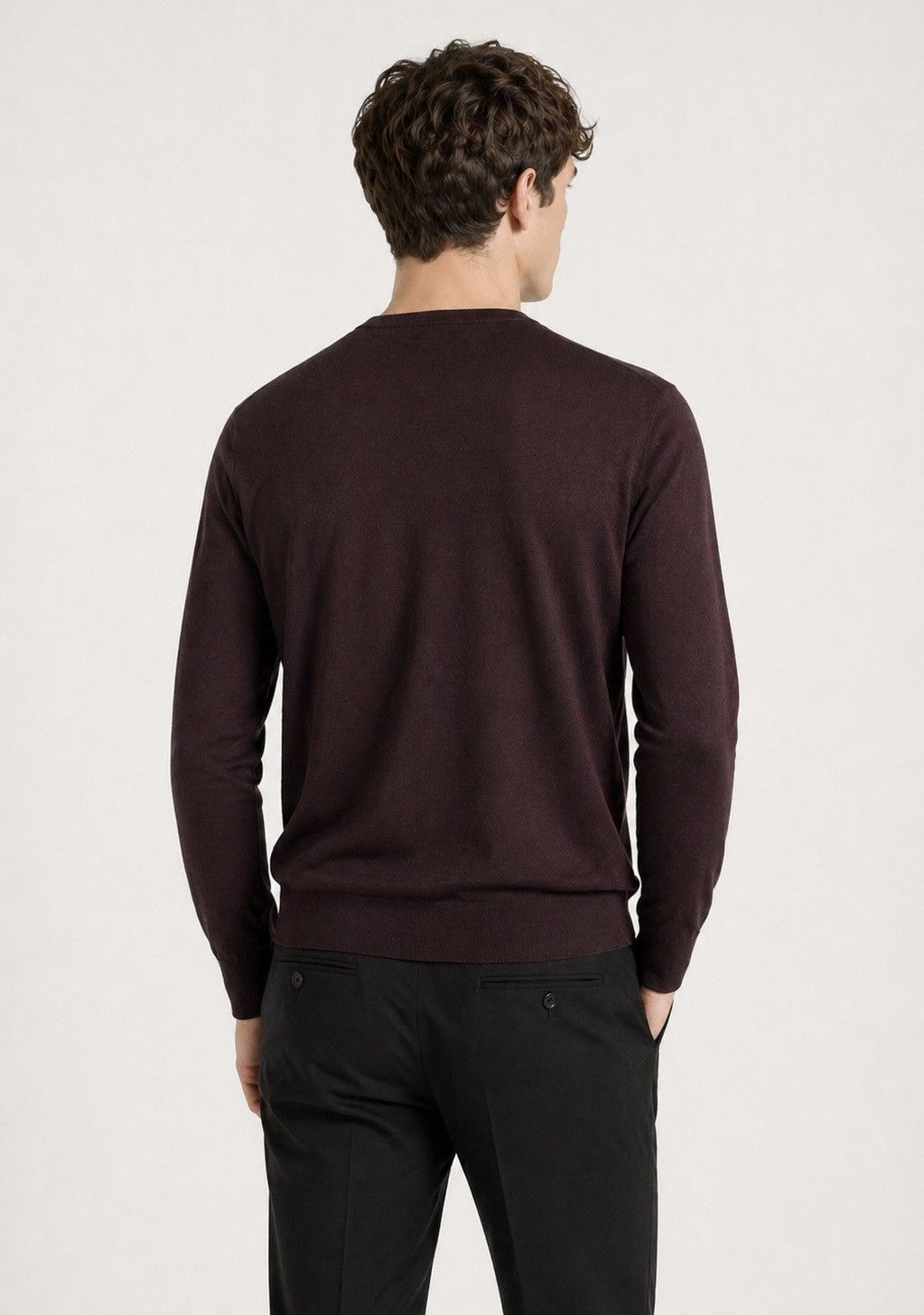 Allsaints Allsaints Nomo Crew Neck Knit Jumper Sweater Brown Wool Size US L / EU 52-54 / 3 - 2 Thumbnail