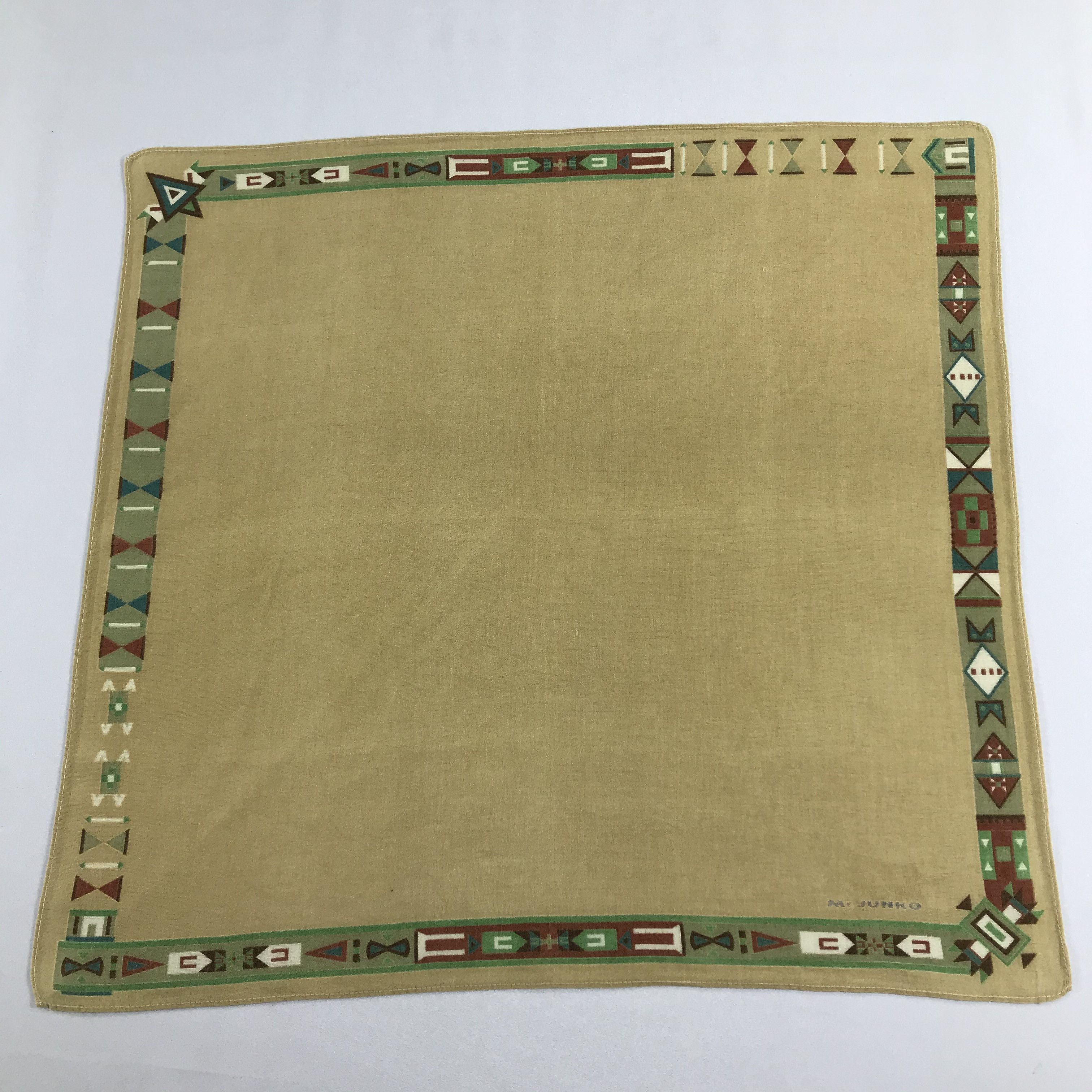 Japanese Brand Mr. Junko Native Handkerchief Neckerchief Bandana H1148 Size ONE SIZE - 2 Thumbnail