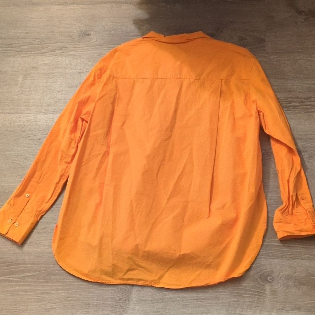 Other Babaton Oversized Orange Button Down Long Sleeve Shirt Med Size M / US 6-8 / IT 42-44 - 6 Thumbnail