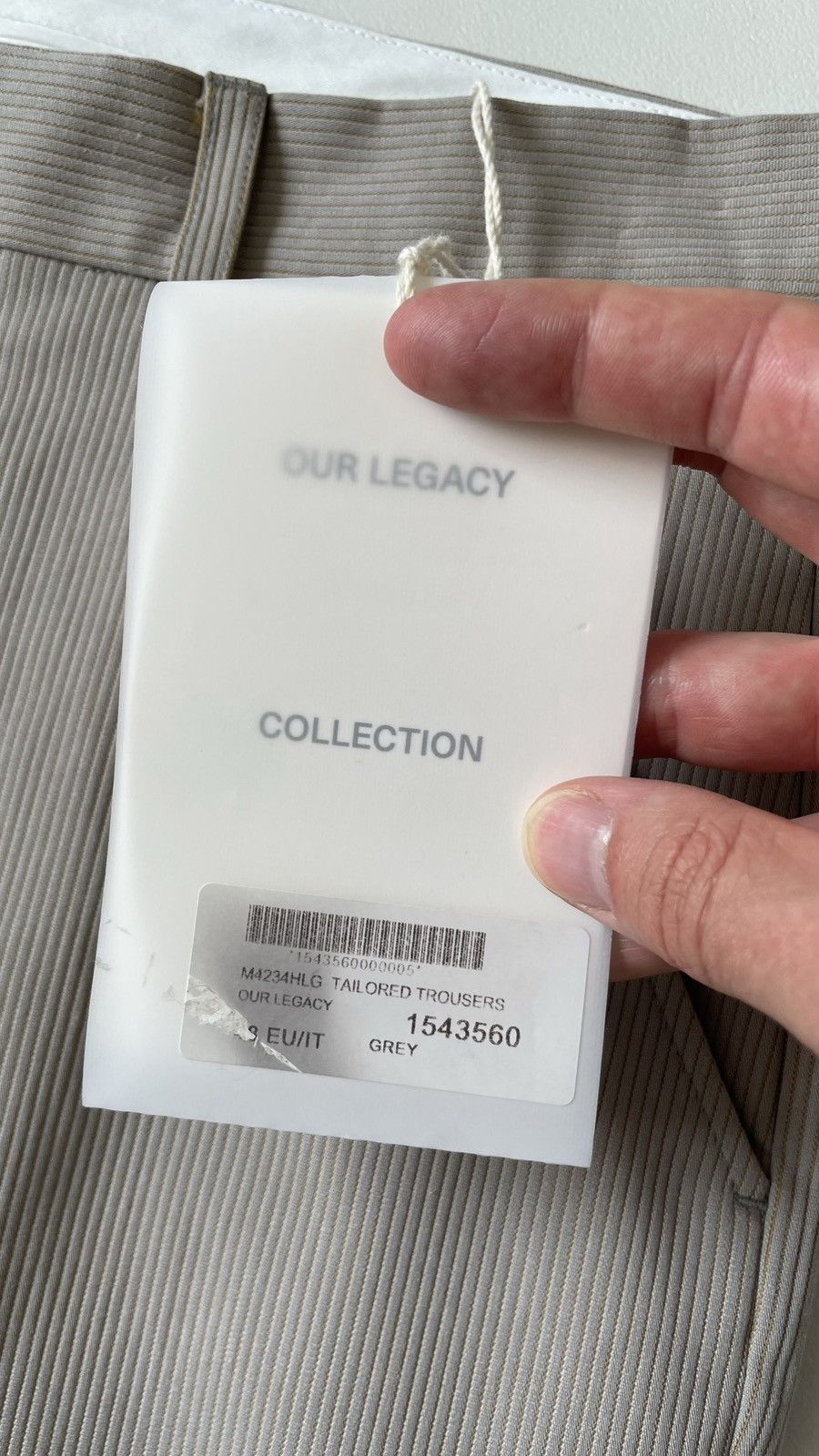Our Legacy A/W 23 Lynx Grey Bedford Solaro Darien Pants Size US 32 / EU 48 - 10 Thumbnail