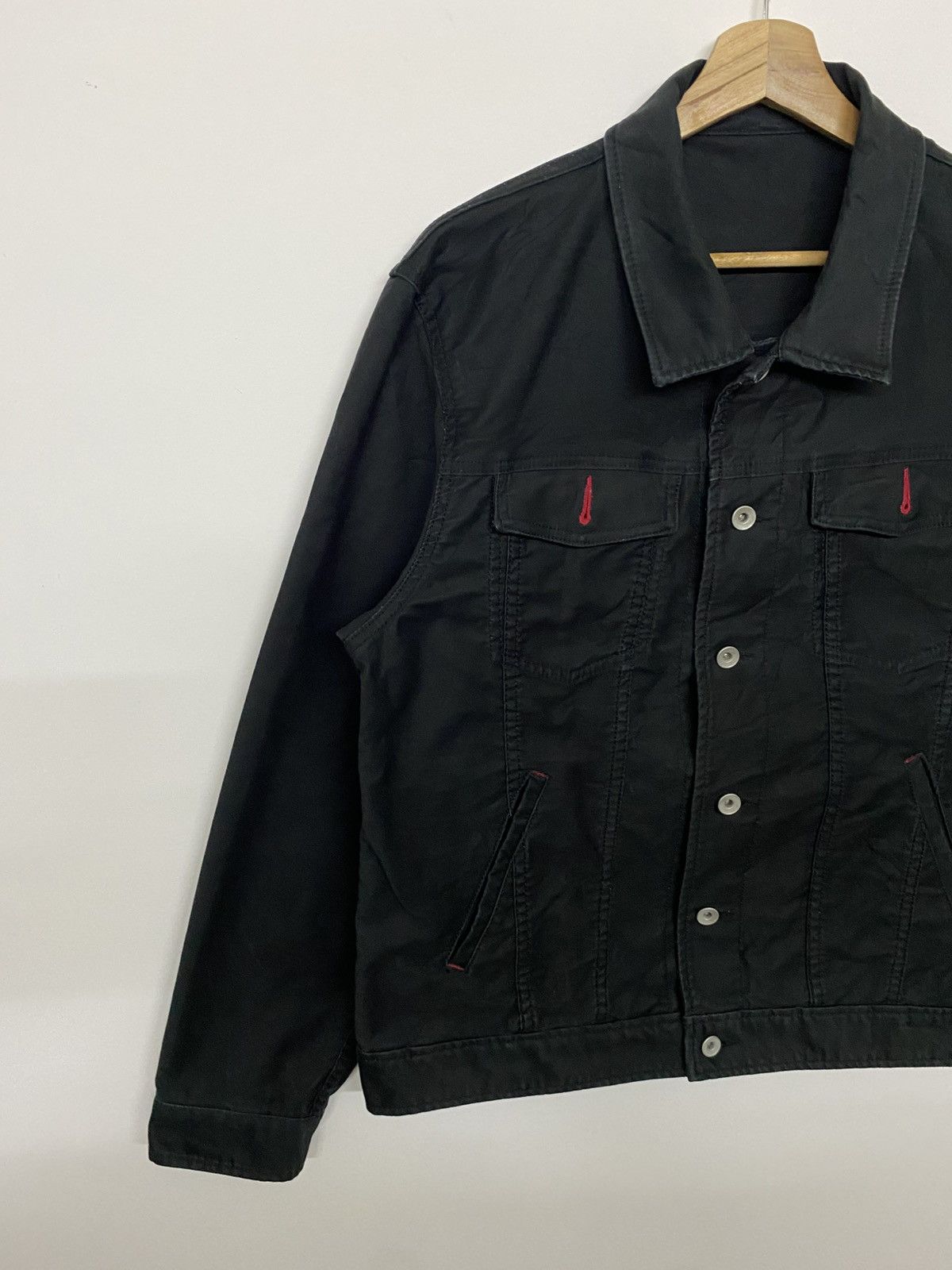 Japanese Brand Arnold Palmer Cotton Khakis Black Button Jacket Size US M / EU 48-50 / 2 - 2 Thumbnail