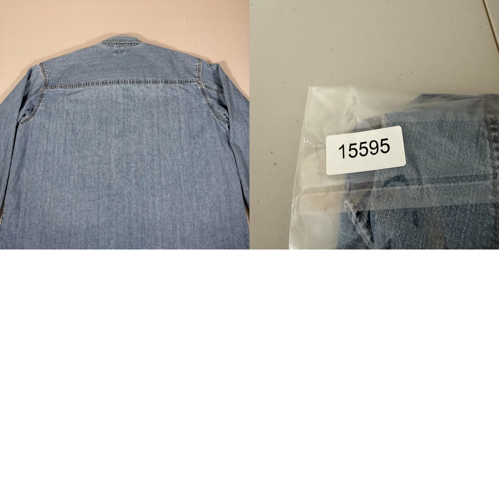 Levi's VINTAGE Levi's Shirt Mens XL Blue Denim Jean Metal Button Up Western Cowboy Work Size US XL / EU 56 / 4 - 9 Thumbnail