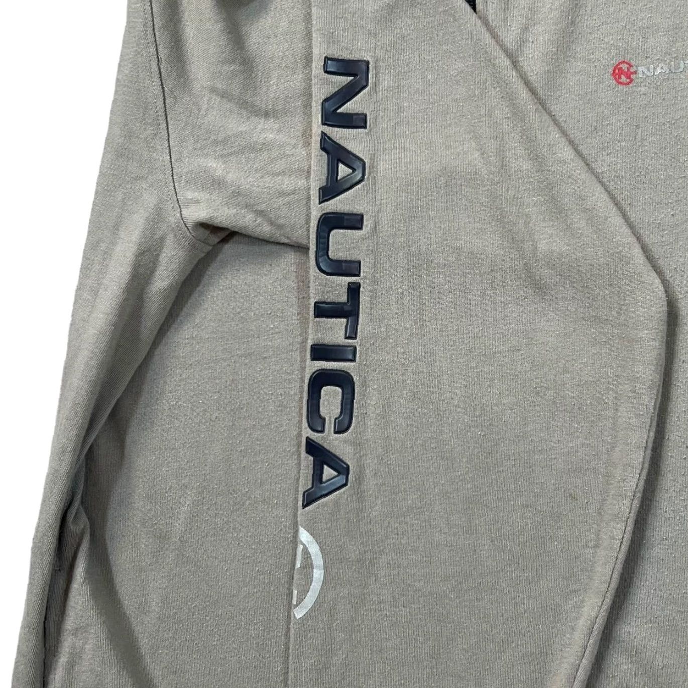 Nautica NAUTICA COMPETITION Logo Spellout Graphic Zip Sweatshirt Top Large Grey Mens Sweatshirt Size US L / EU 52-54 / 3 - 3 Thumbnail