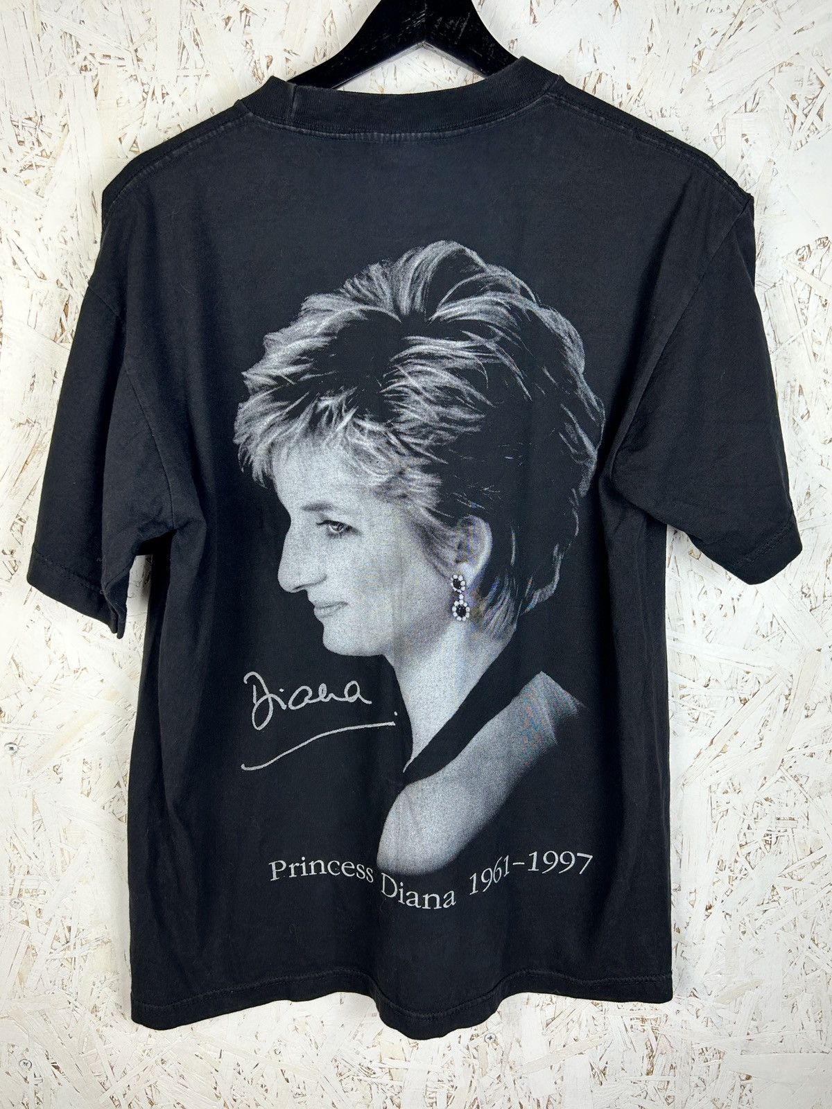 Vintage 90s Princess Diana 1961-1997 Memorial Rap Tee T-Shirt Black Size US L / EU 52-54 / 3 - 6 Thumbnail