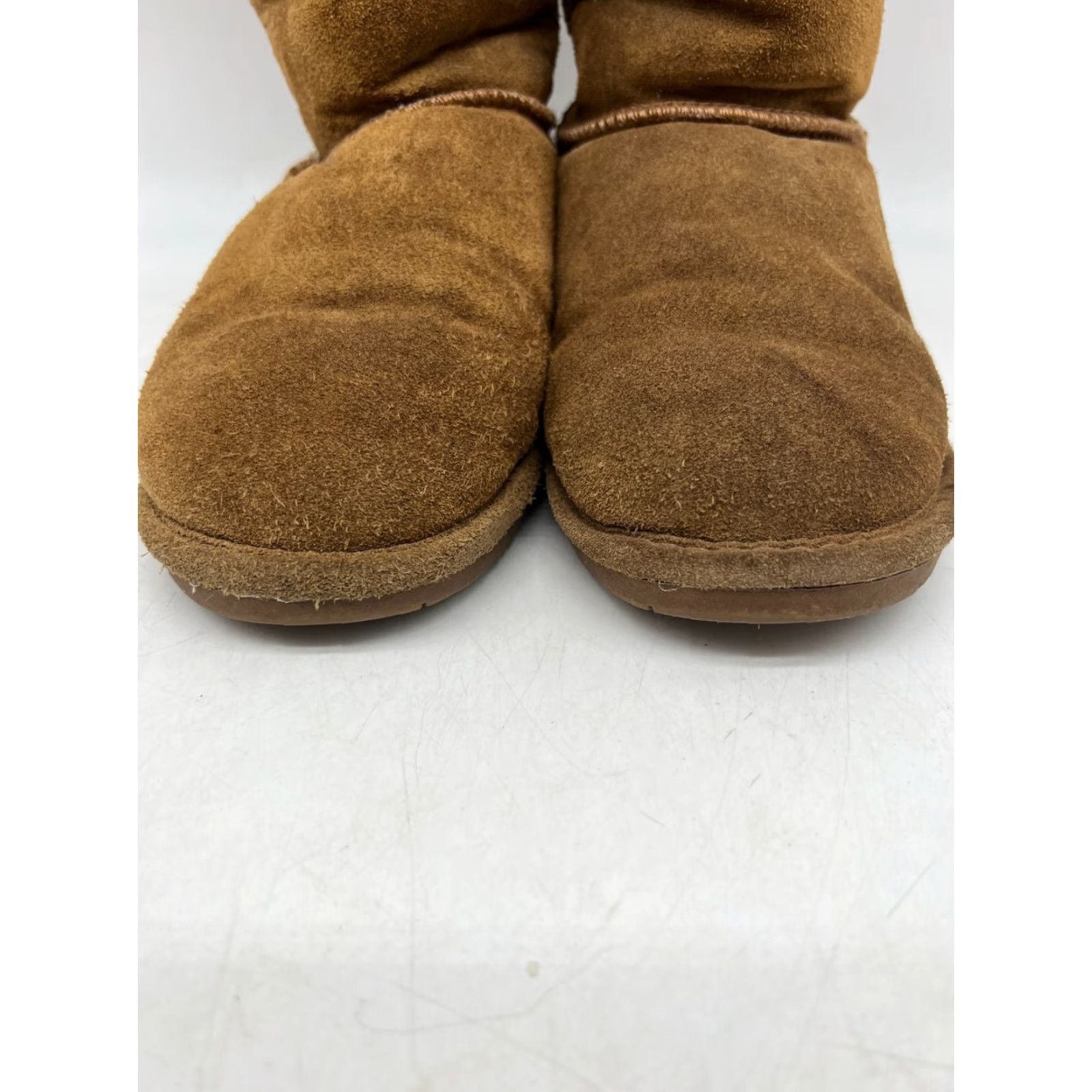 Vintage Bearpaw Emma Boots Womens Sz 7 Winter Flat Tan Brown Sheepskin Wool Suede Boots Size US 7 / IT 37 - 3 Thumbnail