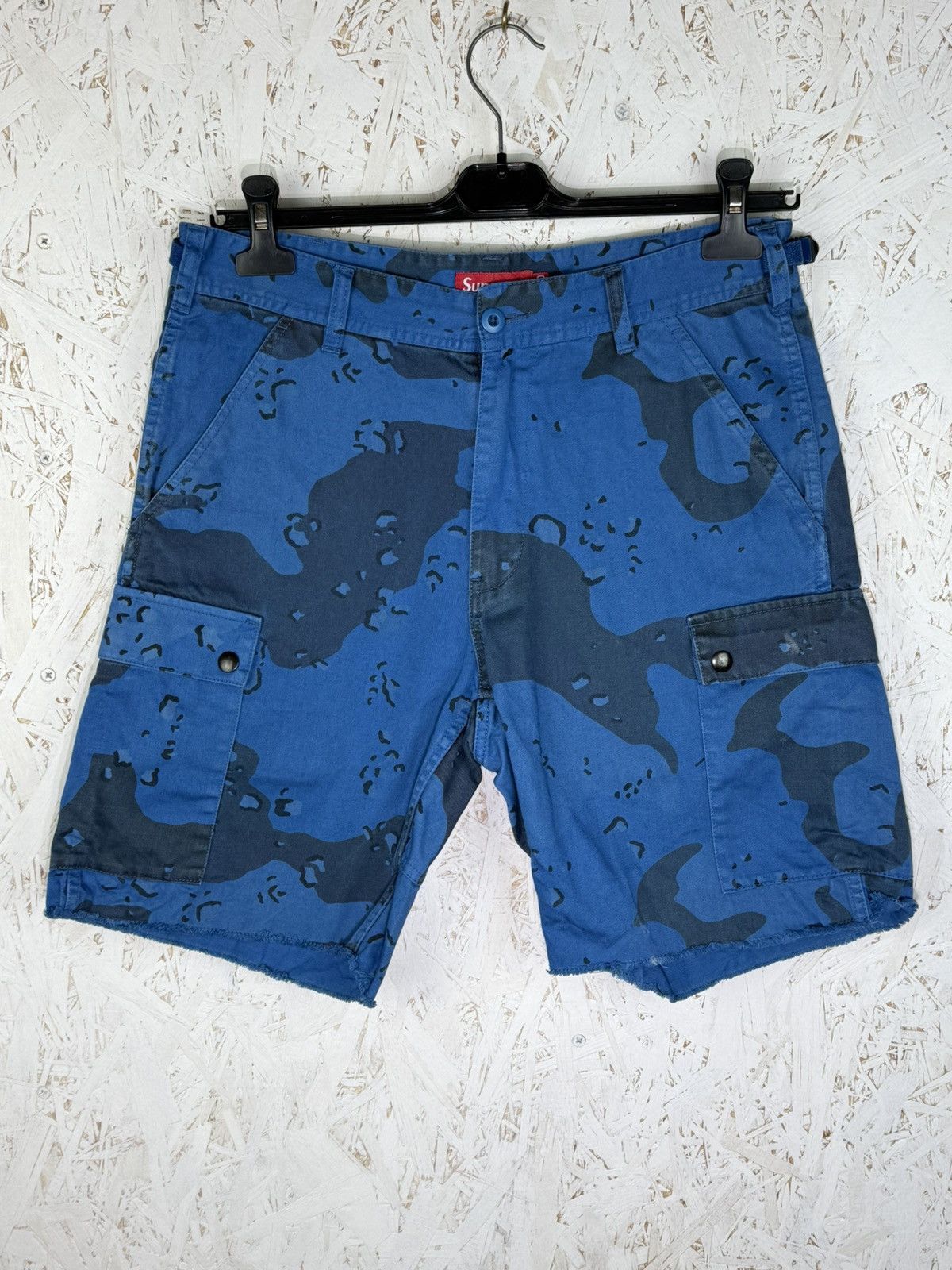 Supreme HARDIES Supreme Camo Basketball Shorts blue | Grailed