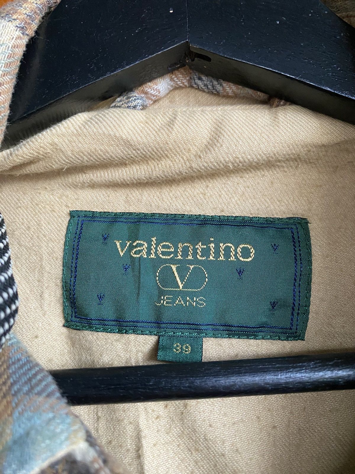 Valentino Vintage Valentino Jeans Patchwork Multi Check Overshirt Size US M / EU 48-50 / 2 - 11 Thumbnail