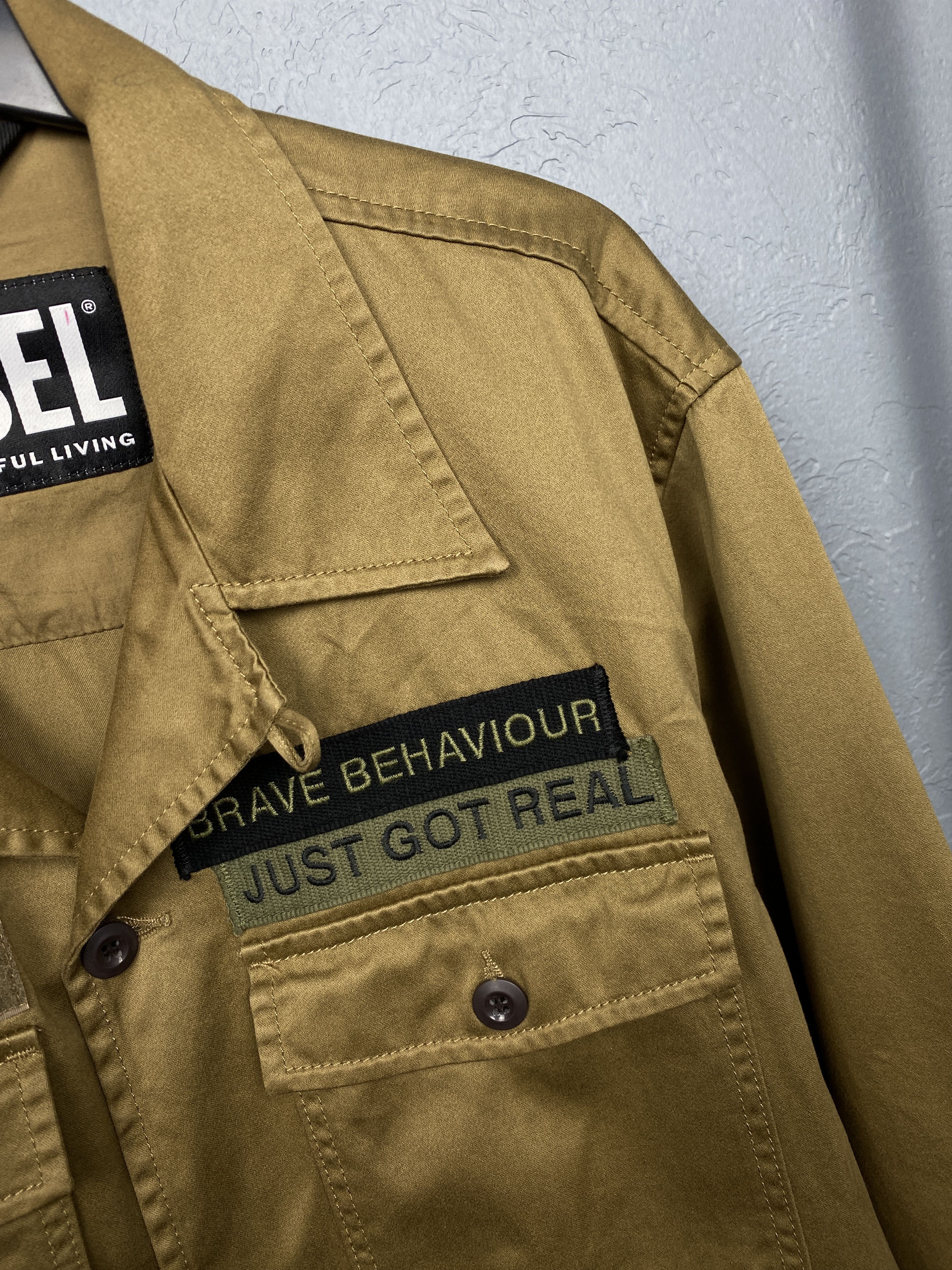 Diesel Diesel Vintage Mens Overshirt Jacket Size US XL / EU 56 / 4 - 3 Thumbnail