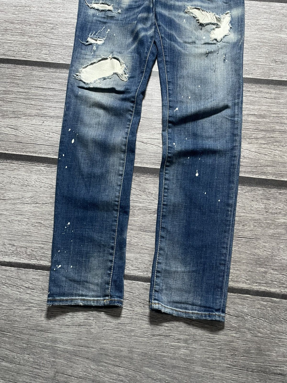 Dsquared2 Dsquared2 Distressed Slim Jeans Size US 32 / EU 48 - 2 Thumbnail