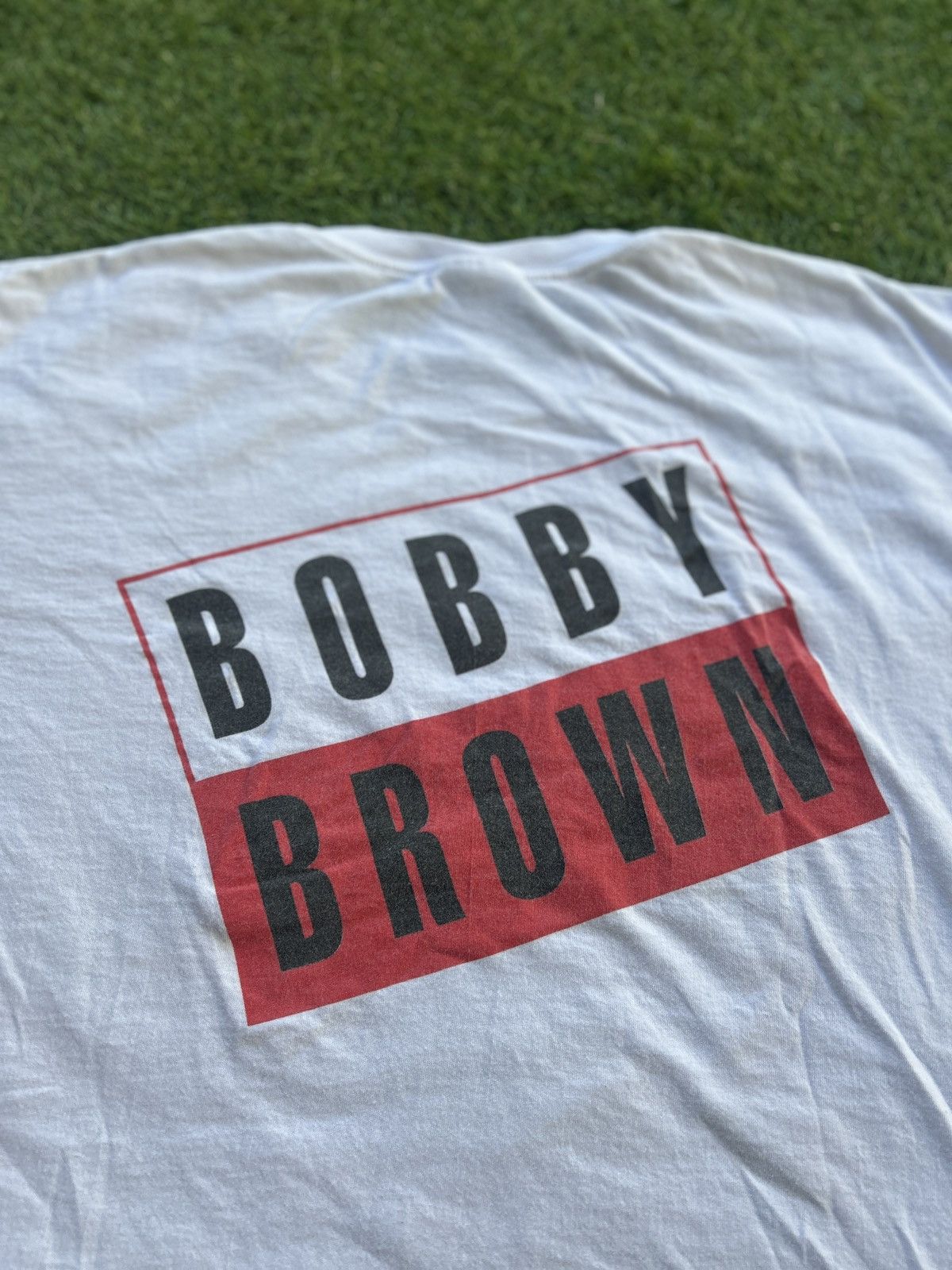 Vintage Vintage 90s Bobby Brown Album Promo T-Shirt Size US XL / EU 56 / 4 - 5 Thumbnail