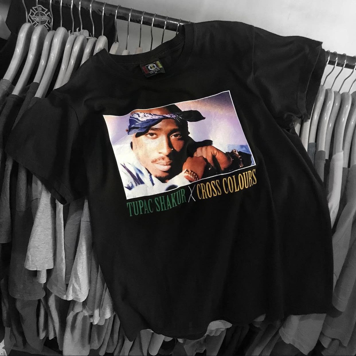 Cross Colours Vintage Tupac Shakur x Cross Colours Size US M / EU 48-50 / 2 - 1 Thumbnail