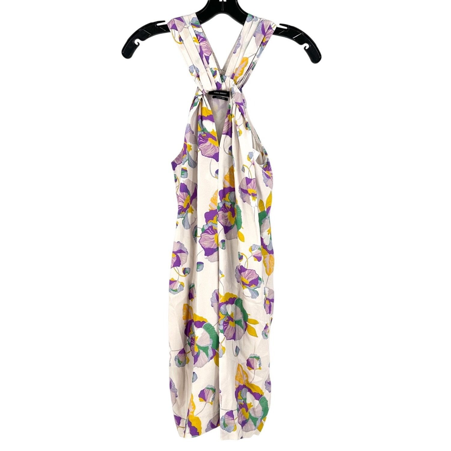 Isabel Marant Isabel Marant Suzyli Twist Front Cross-Back Mini Dress FR36 Size S / US 4 / IT 40 - 4 Thumbnail