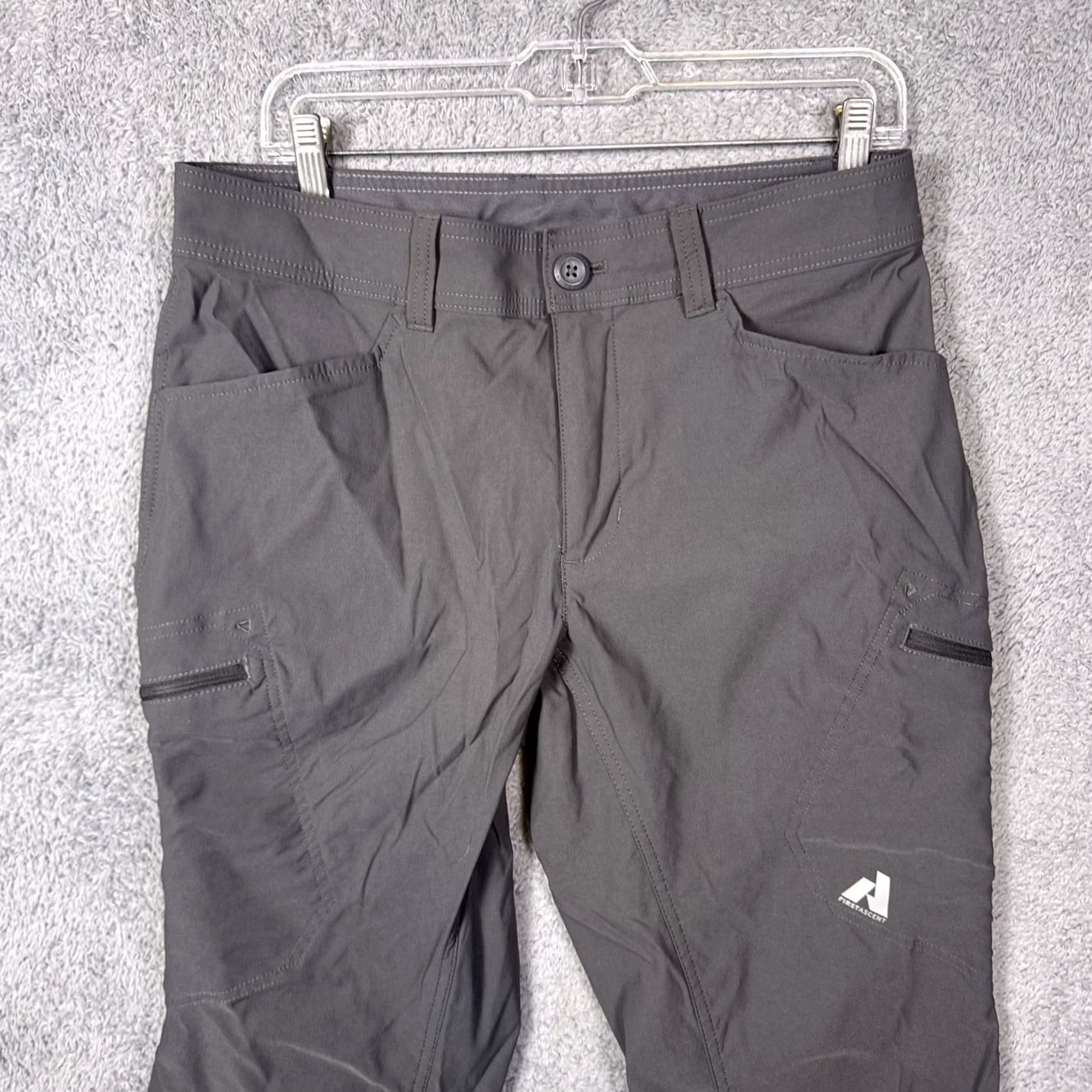 Eddie Bauer Eddie Bauer Pants Mens 33x26 Guide Pro Cargo Hike Unlined Hemmed First Ascent Gray Stretch Size US 33 - 2 Thumbnail