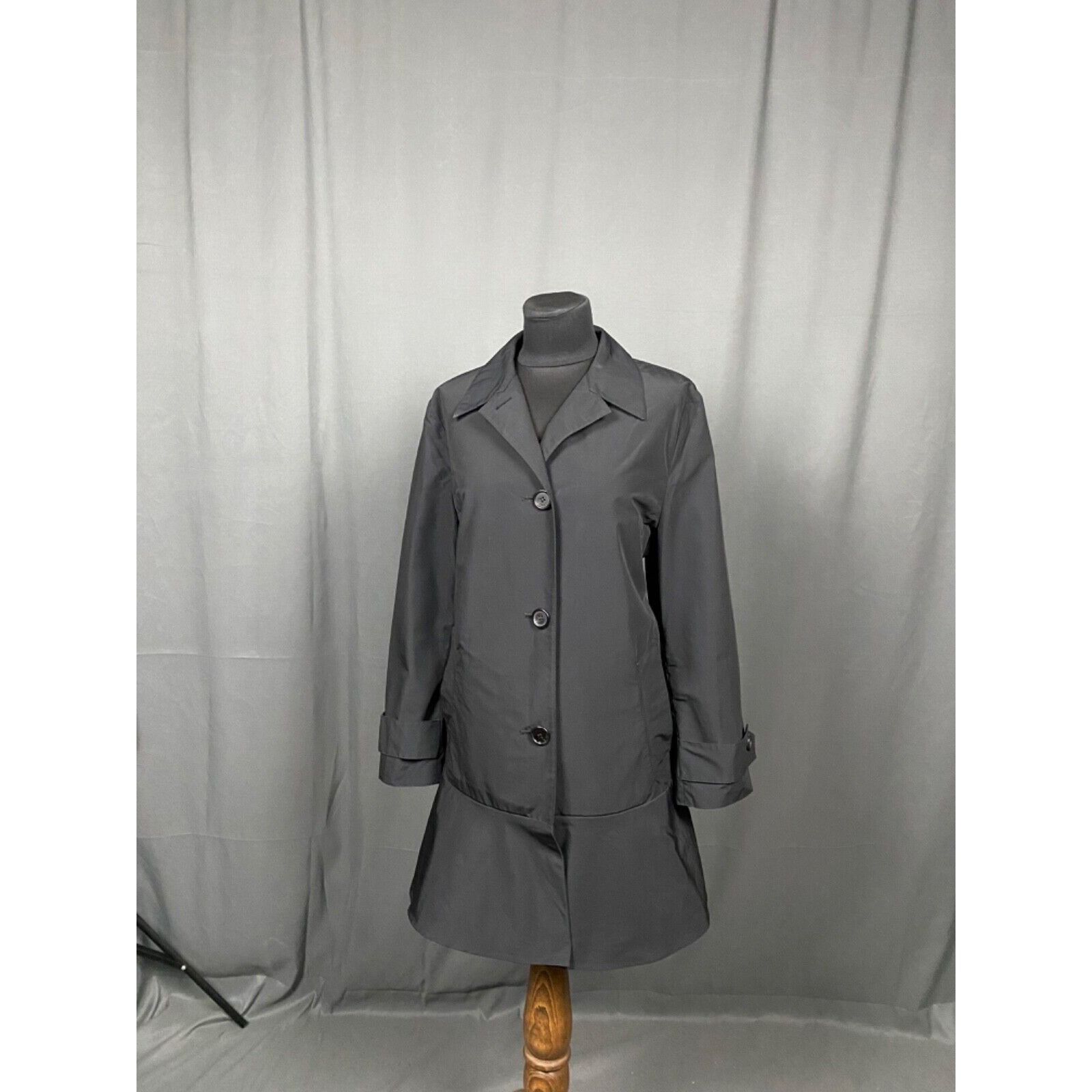 Prada MINT! Prada RECENT Women's Black Long OverCoat Size 38 Size XS / US 0-2 / IT 36-38 - 2 Thumbnail