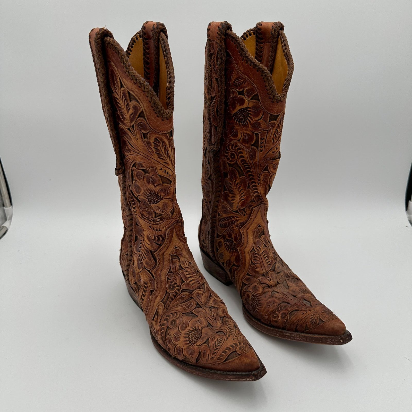 Old Gringo Old Gringo Mens Boots Tooled Size 6.5 D Made in Mexico Size US 6 / EU 39 - 2 Thumbnail