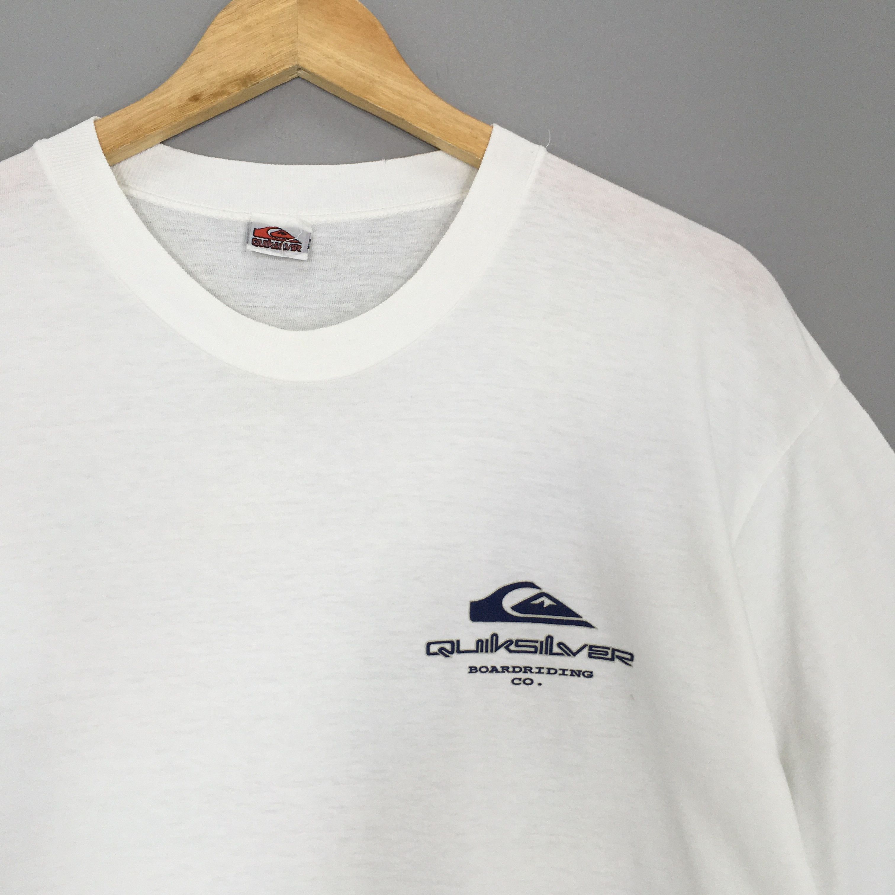 Quiksilver × Vintage Vintage 1990s Quiksilver Skateboards White T Shirt Large Size US L / EU 52-54 / 3 - 6 Thumbnail