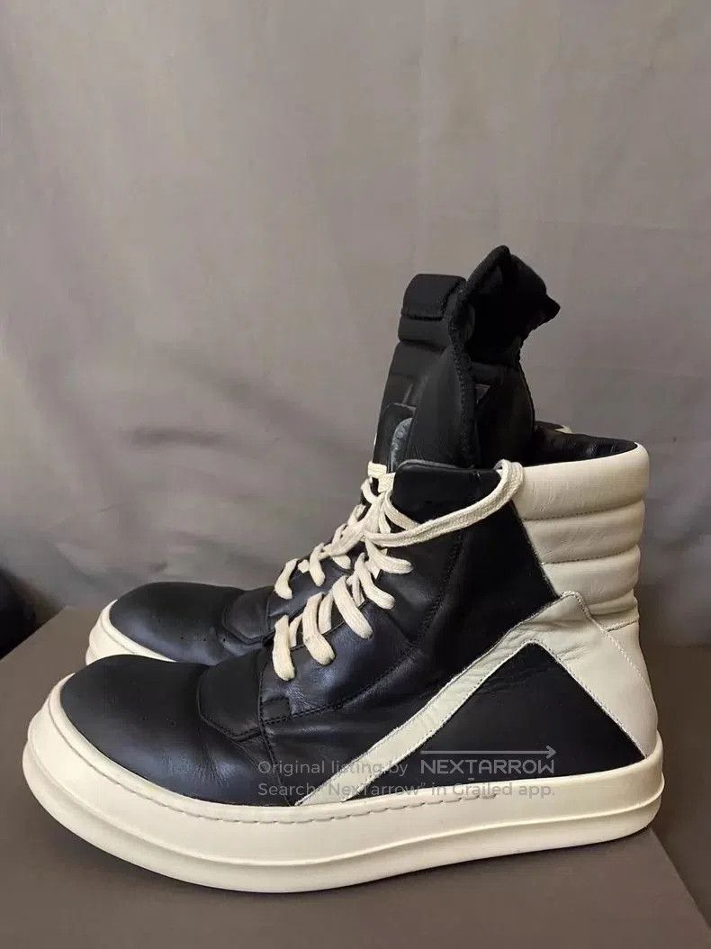 Rick Owens Rick Owens Leather High Top Sneakers Size 43. Size US 10 / EU 43 - 1 Thumbnail
