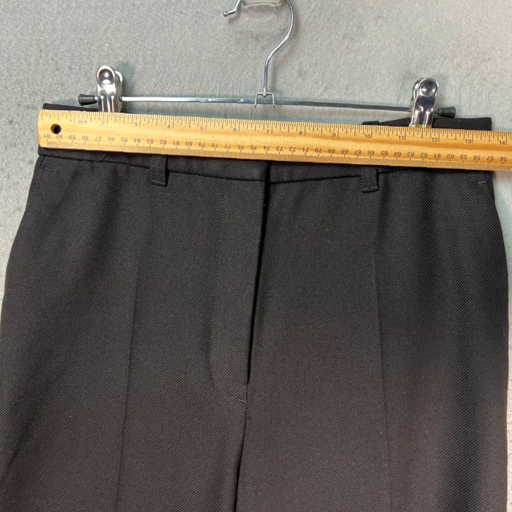 H&M H&M Edition Womens Wide-Leg Trousers Black Office Wear Wool Blend Pants Size 4 Womens O ffice Dress Pants Size 27" / US 4 / IT 40 - 5 Thumbnail