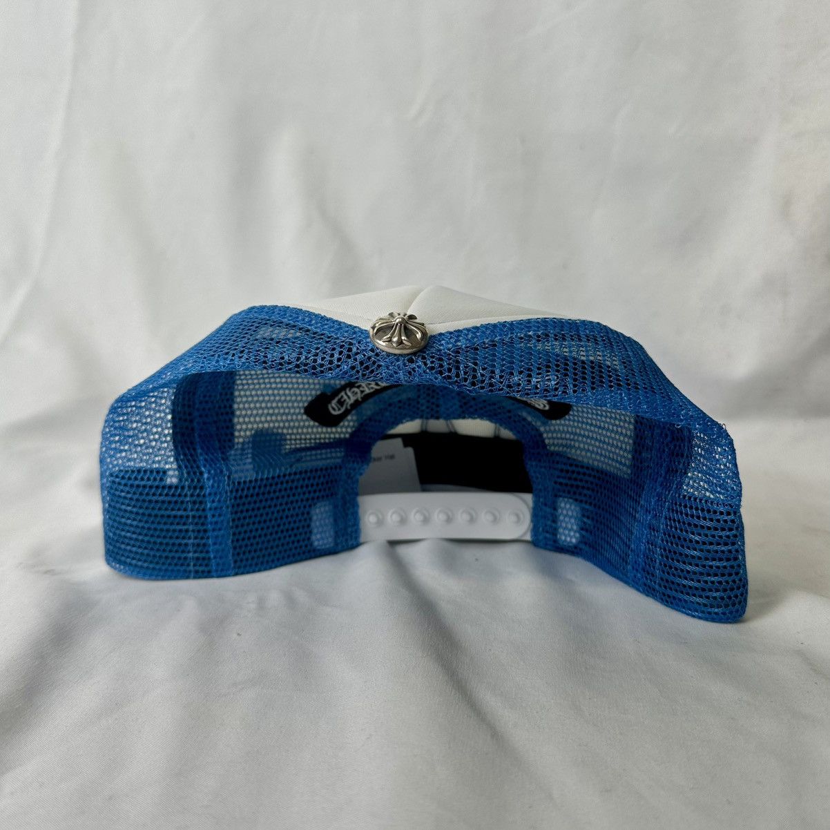 Chrome Hearts Chrome Hearts Cemetery Cross Blue Trucker Hat Size ONE SIZE - 2 Thumbnail