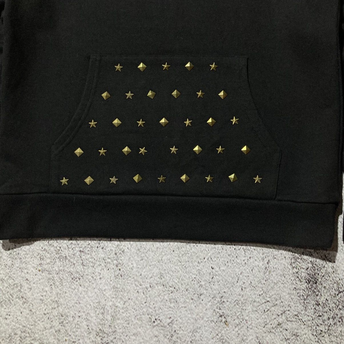 Japanese Brand 2000s CavariA Studed Gothic Punk Style Fur Hoodie Black Size US M / EU 48-50 / 2 - 5 Thumbnail