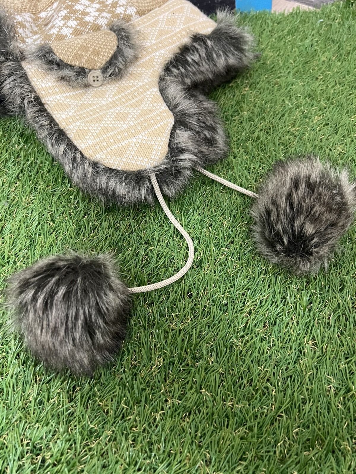 Hysteric Glamour × Japanese Brand Crazy Y2k Mohair Fuzzy Hat Ushanka Punk Winter Size ONE SIZE - 5 Thumbnail