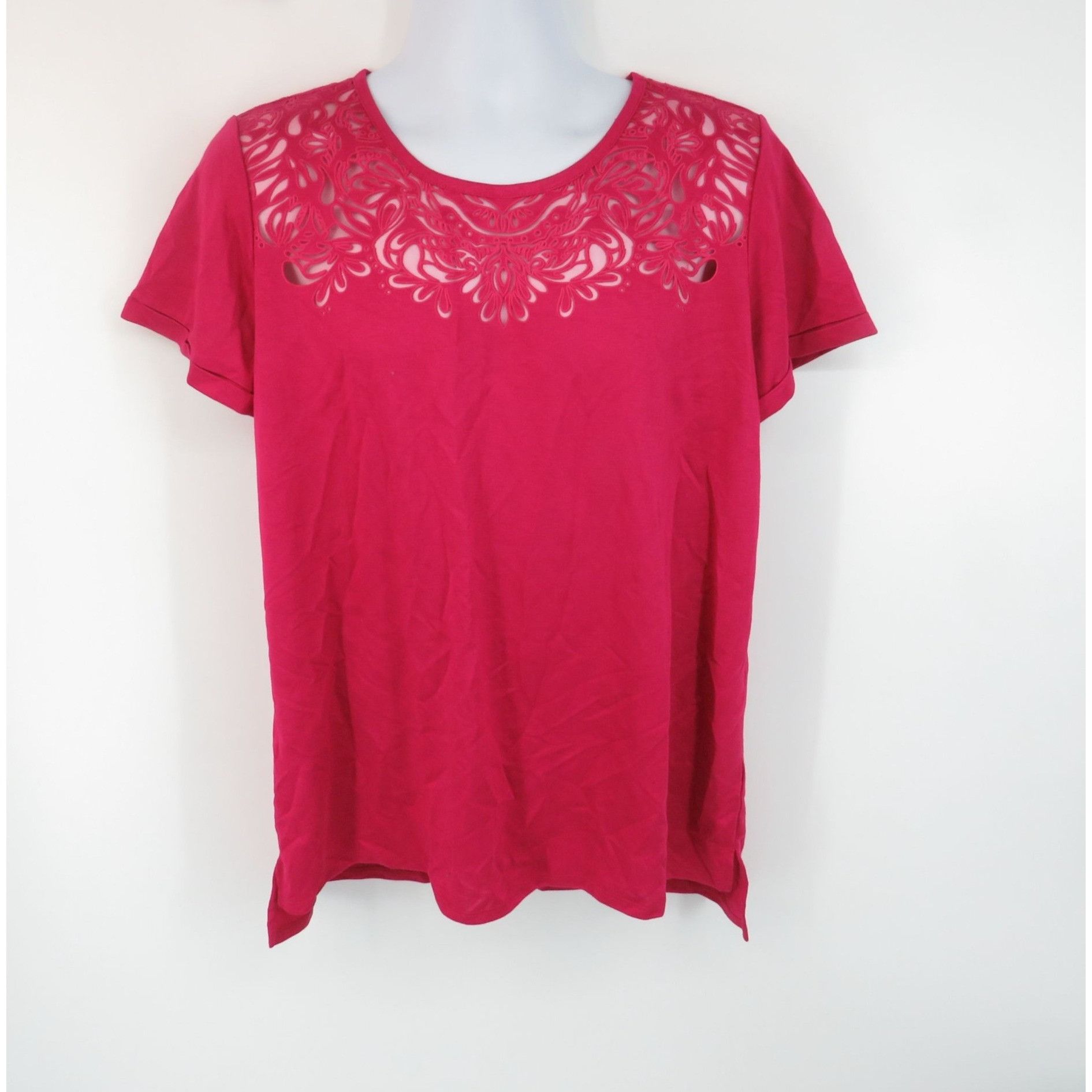 Other Wonder Amara Burnout XL Tee Intricate Detailing Short Sleeve Size XL / US 12-14 / IT 48-50 - 1 Thumbnail