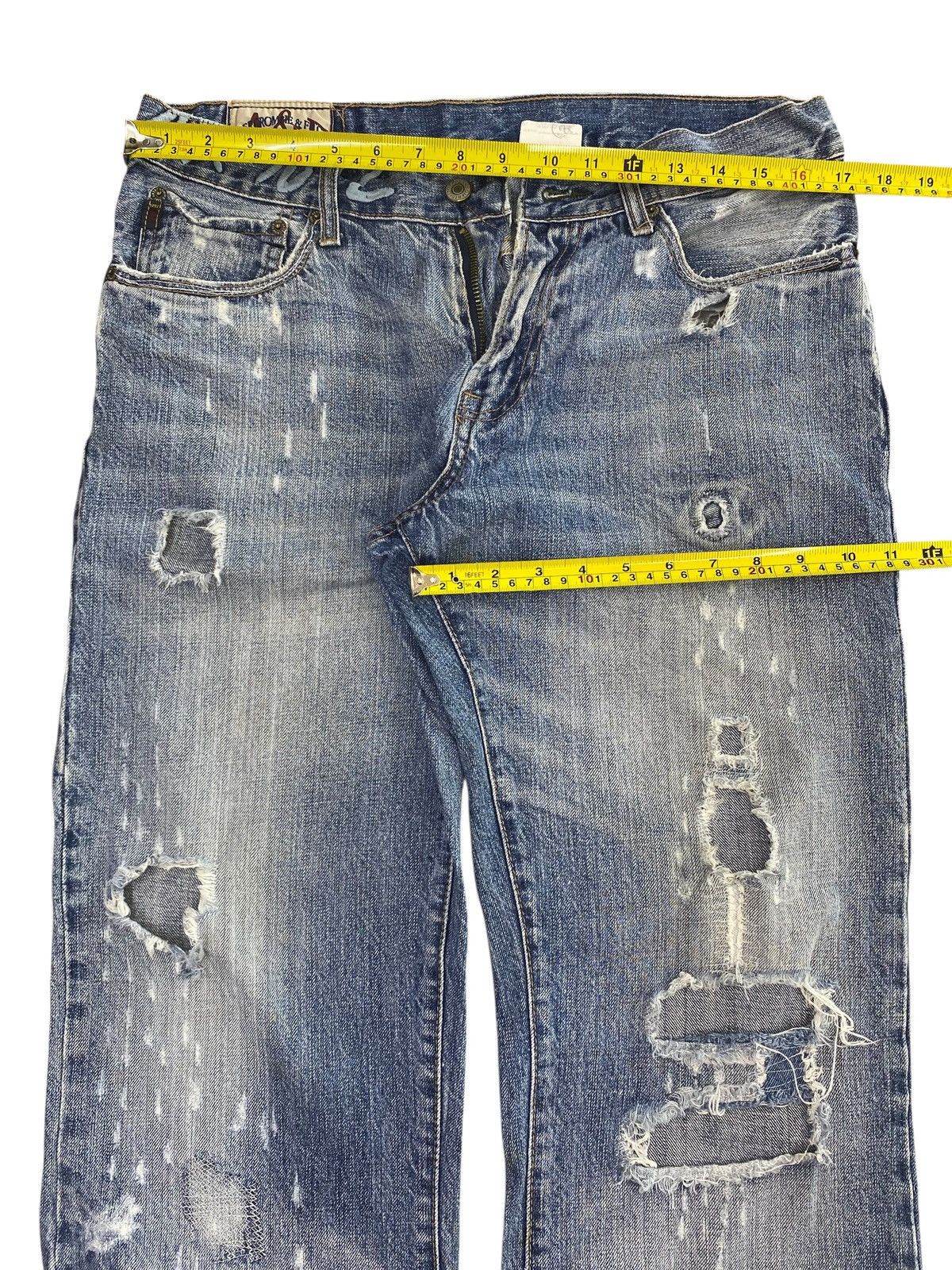 Abercrombie & Fitch Abercrombie & Fitch Faded Blue Wash Style Distressed Jeans Size US 34 / EU 50 - 5 Thumbnail