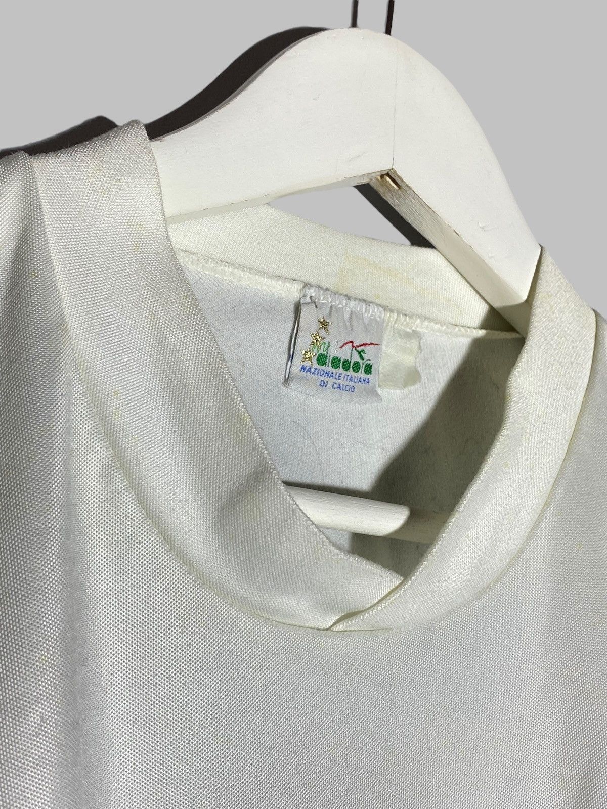 Diadora Italy Football Shirt Soccer Jersey 1990-92 Long Sleeve Size US L / EU 52-54 / 3 - 11 Thumbnail