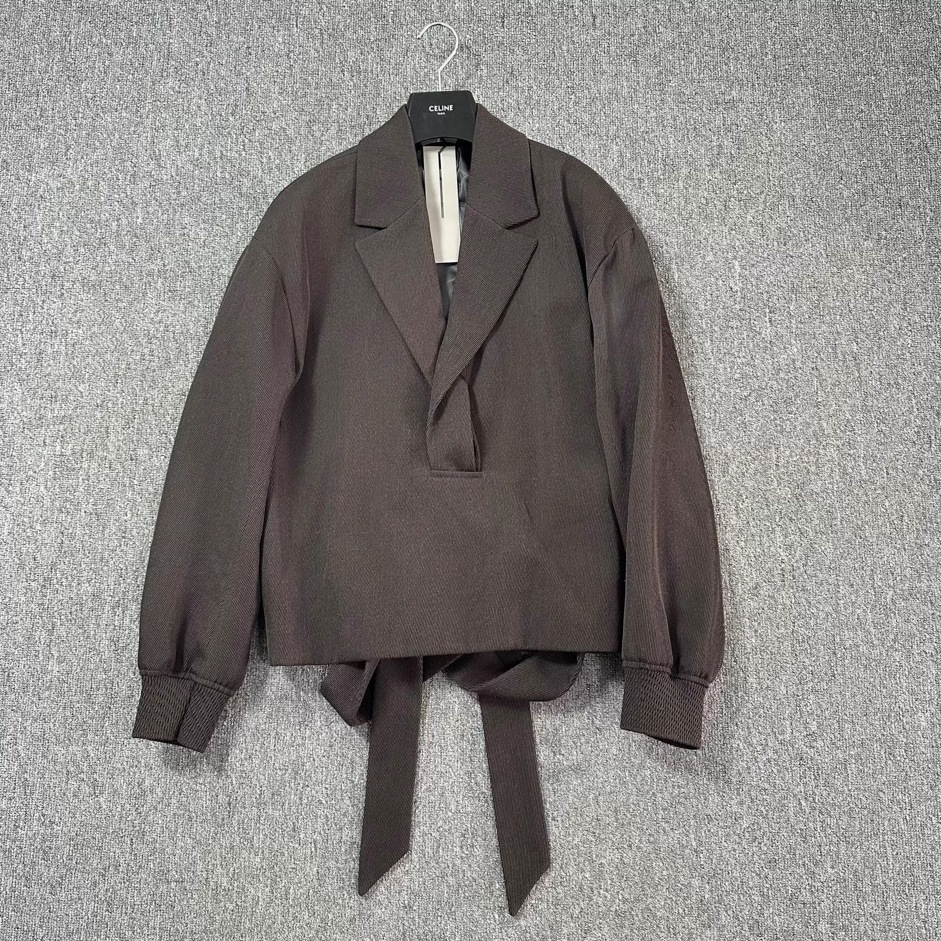 Dior Dior Man 23fw Mocha Brown Wool Ribbon Suit-Collar Blouson Size US M / EU 48-50 / 2 - 1 Thumbnail