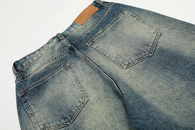 Vintage American street style ripped straight leg jeans for men Size US 32 / EU 48 - 5 Thumbnail