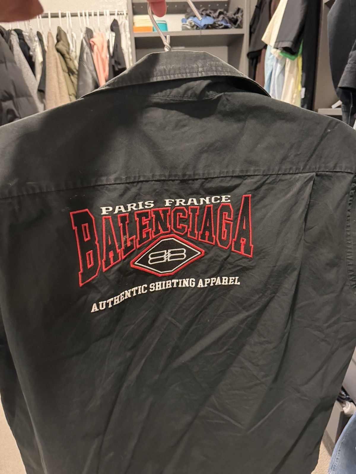 image of Balenciaga Shirt in Black, Men's (Size Medium)