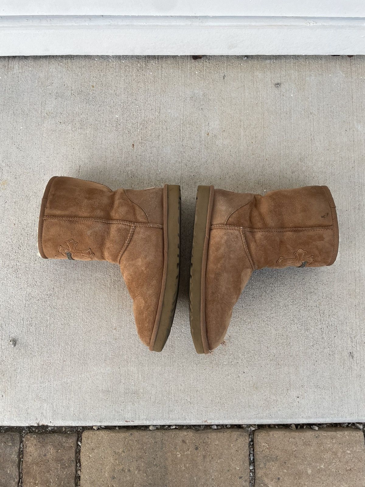 Chrome Hearts × Ugg Chrome Hearts Brown Suede Triple Cross Uggs Size US 9 / EU 42 - 4 Thumbnail