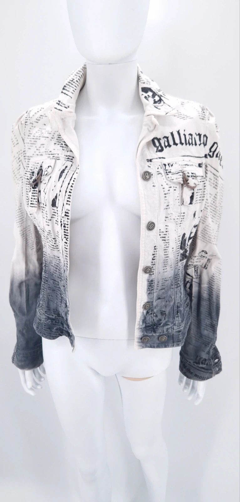 John Galliano Gazette Archive Denim Jacket Size M / US 6-8 / IT 42-44 - 4 Thumbnail