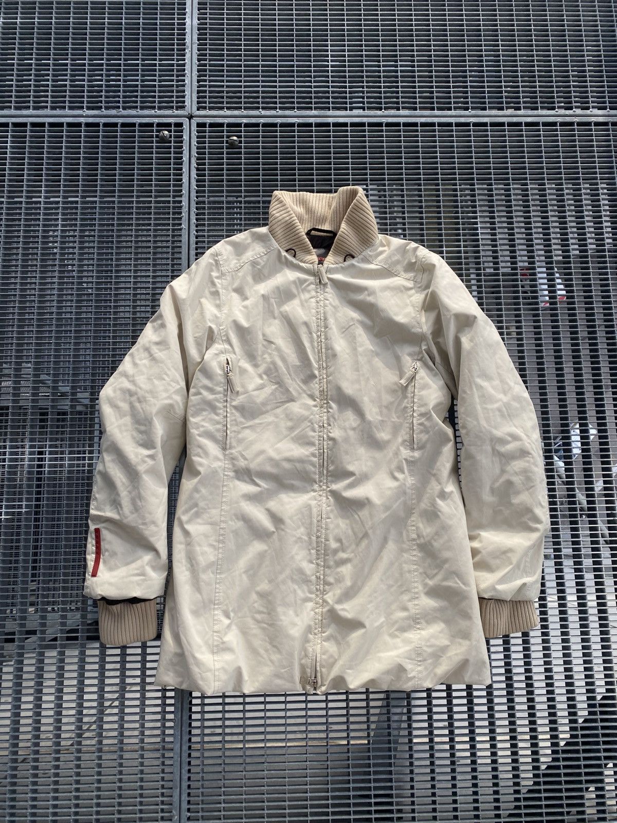 Prada Vintage Prada Nylon Red Tab Waterproof Jacket Size M / US 6-8 / IT 42-44 - 1 Thumbnail