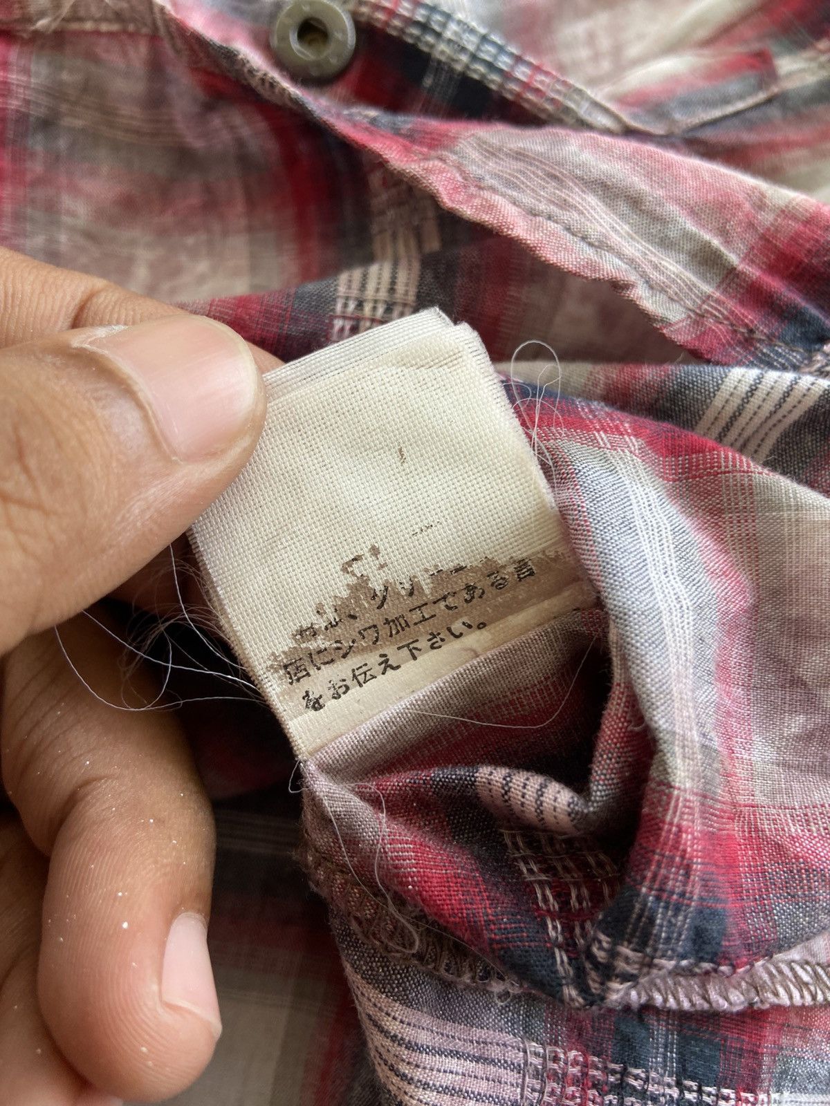 14th Addiction 2000s In the Attic - Vkei Style Smoke Wash Snap Button Shirt Size US L / EU 52-54 / 3 - 13 Thumbnail