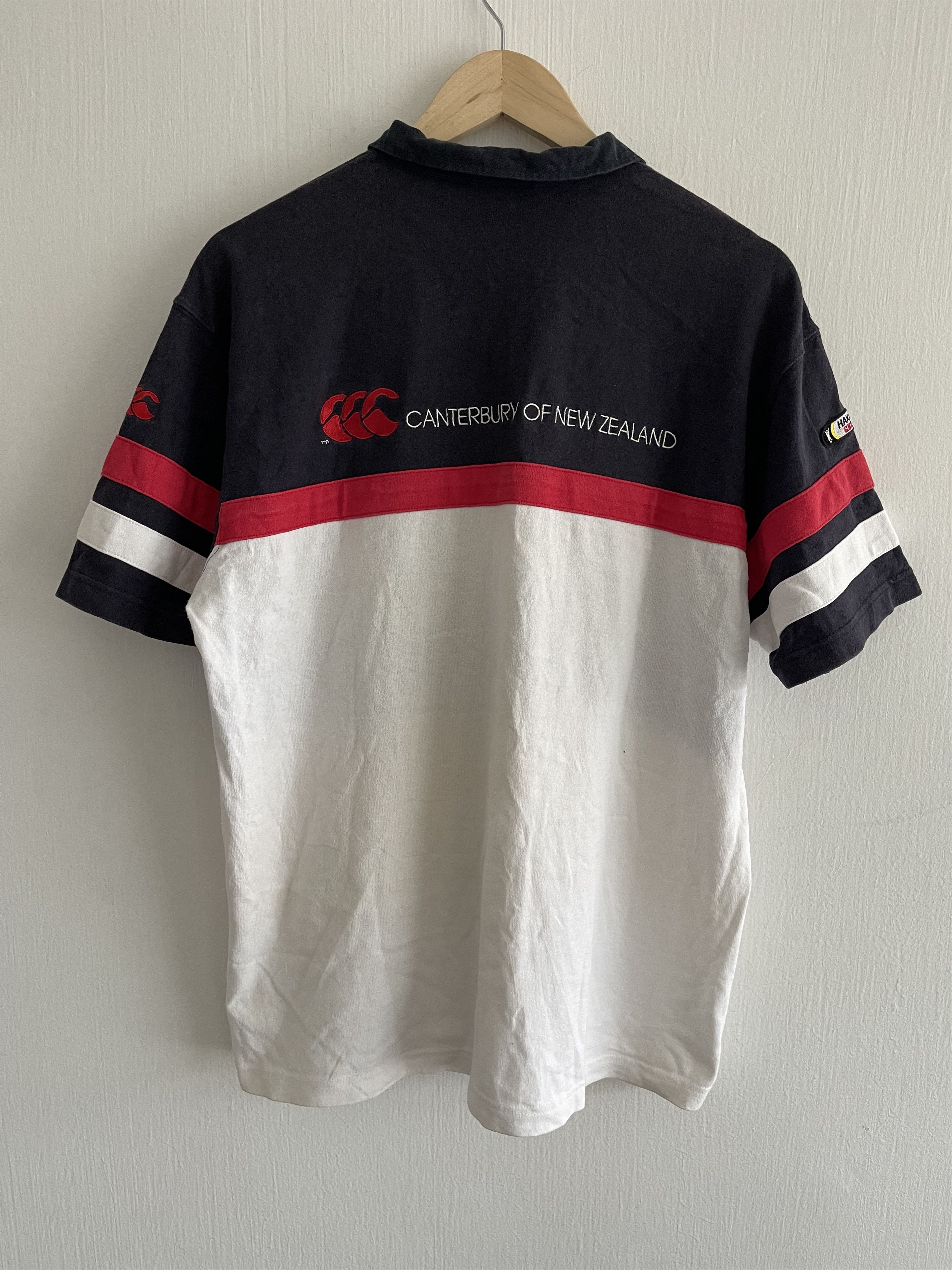Canterbury of New Zealand × Vintage Vintage Canterbury Haka War Cry Rugby Shirt Size US XL / EU 56 / 4 - 2 Thumbnail
