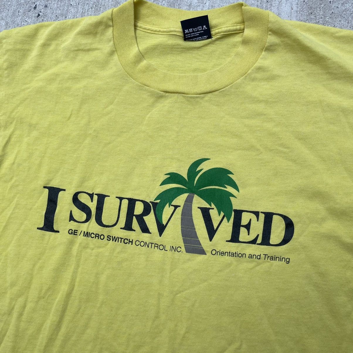 Vintage Vtg 90s I SURVIVED GE/MICRO SWITCH SCREEN STARS Shirt Size US L / EU 52-54 / 3 - 2 Thumbnail