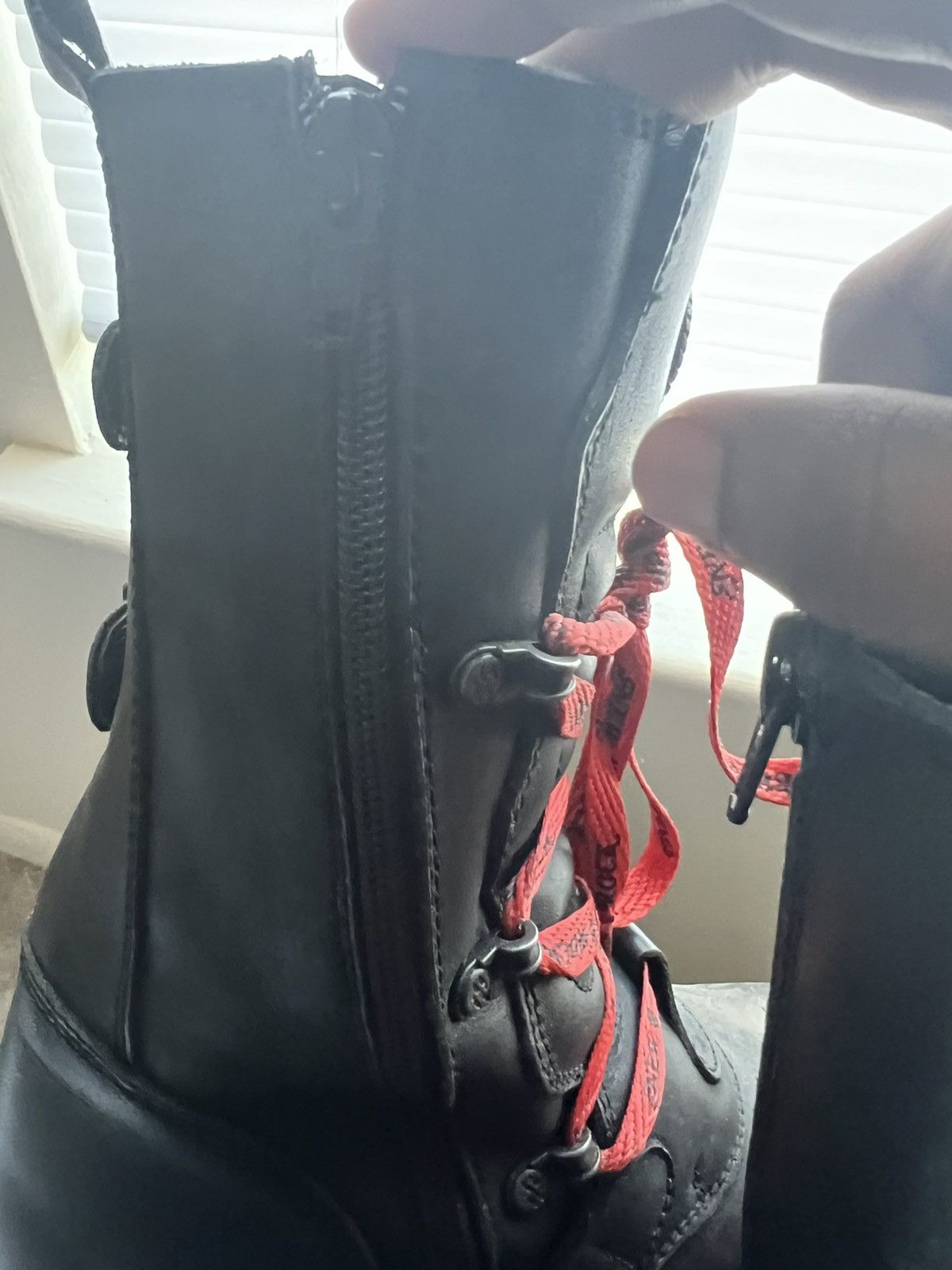 New Rock New rock black and red leather boots Size US 8 / EU 41 - 7 Thumbnail