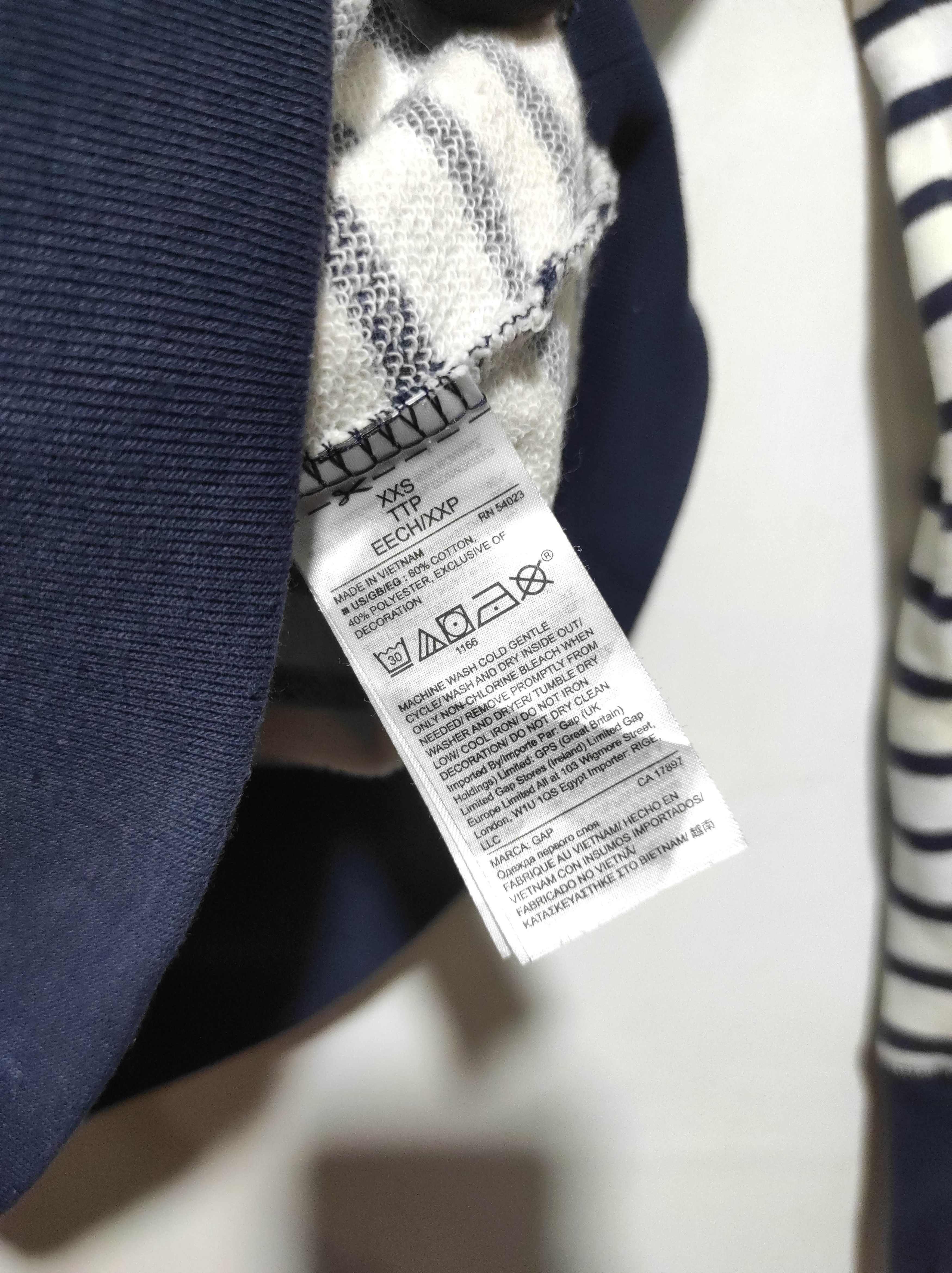 Gap GAP Stripe Fur Hoodie i6w9 Lgb Style Size US XXS / EU 40 - 10 Thumbnail
