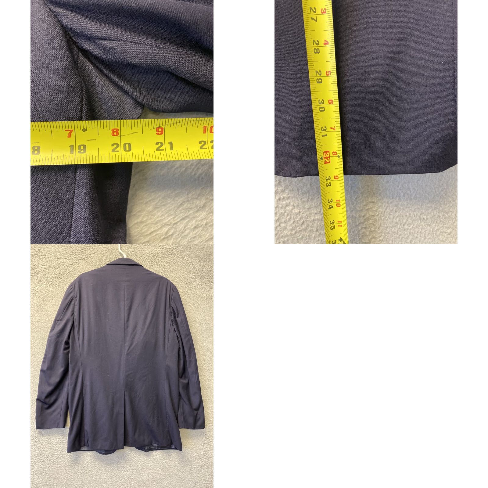 Polo Ralph Lauren Polo Ralph Lauren Blazer Jacket Men Navy 44L Wool Long Notch Lapel 2-Button 4-Button Sleeve Solid Sports Coat Regular Fit Size US XXL / EU 58 / 5 - 8 Thumbnail