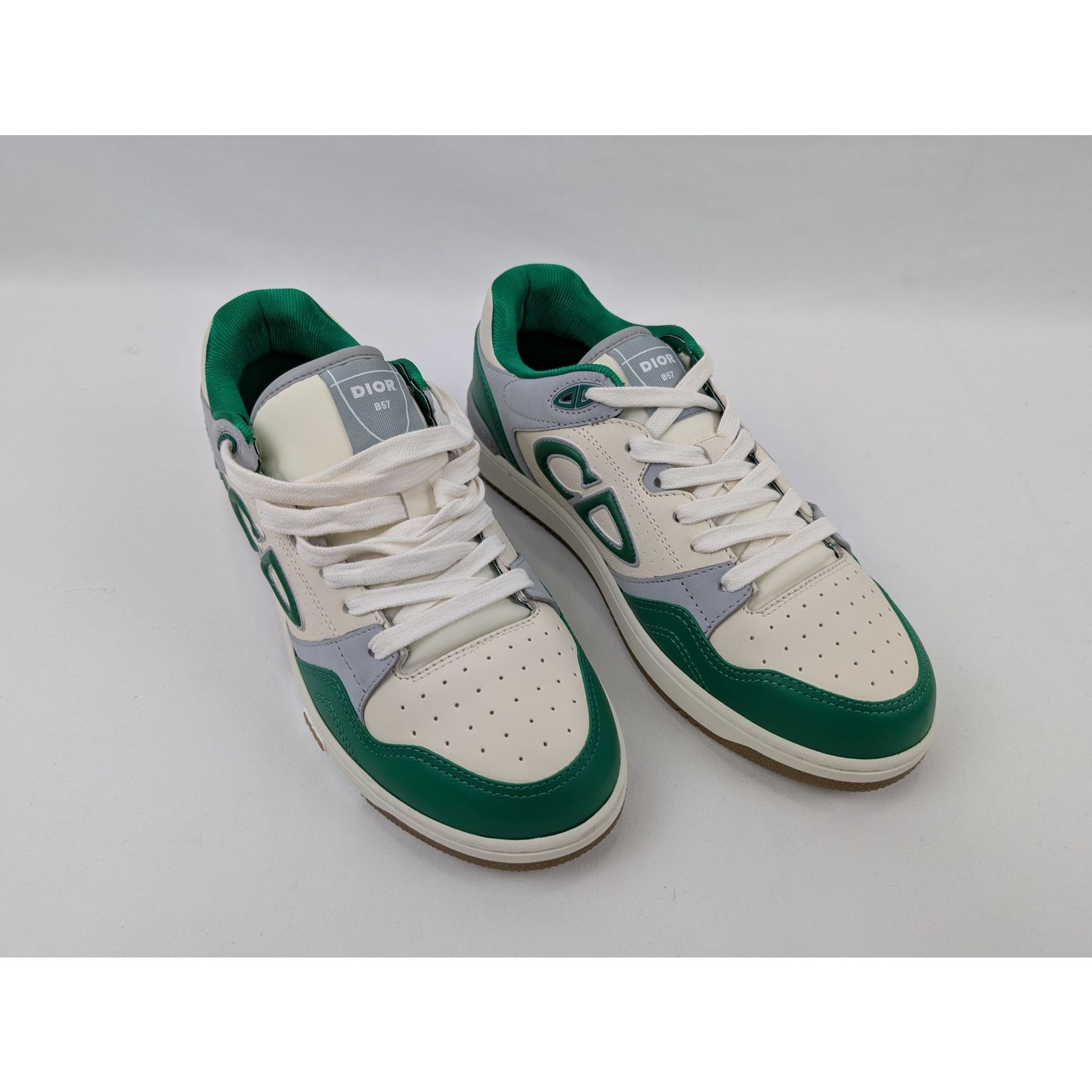 Dior o1rshd1 M-B57 LT Calf Sneakers in Grey/Green Size US 8 / EU 41 - 6 Thumbnail